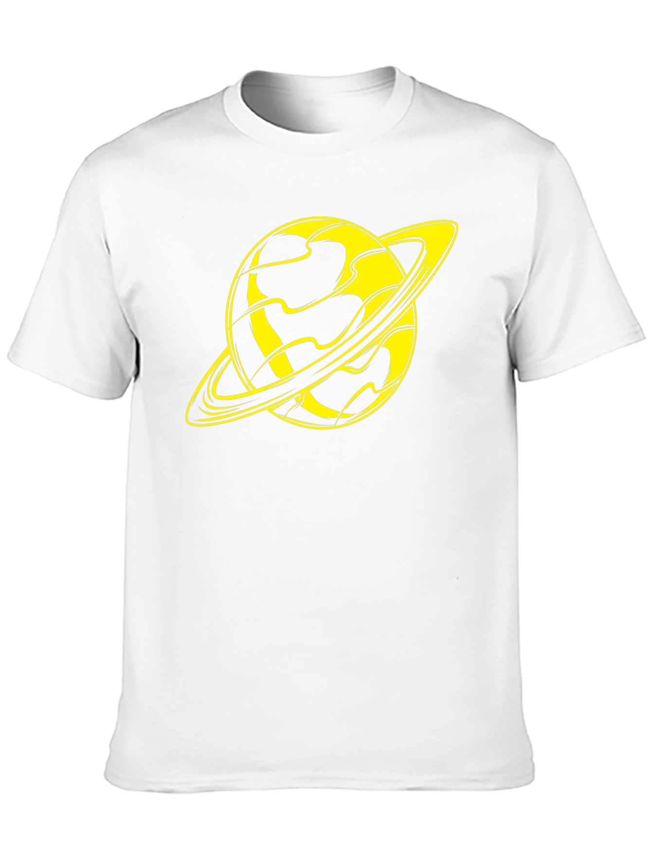 Saturn Graphic T-Shirt - Stylish Black Tee
