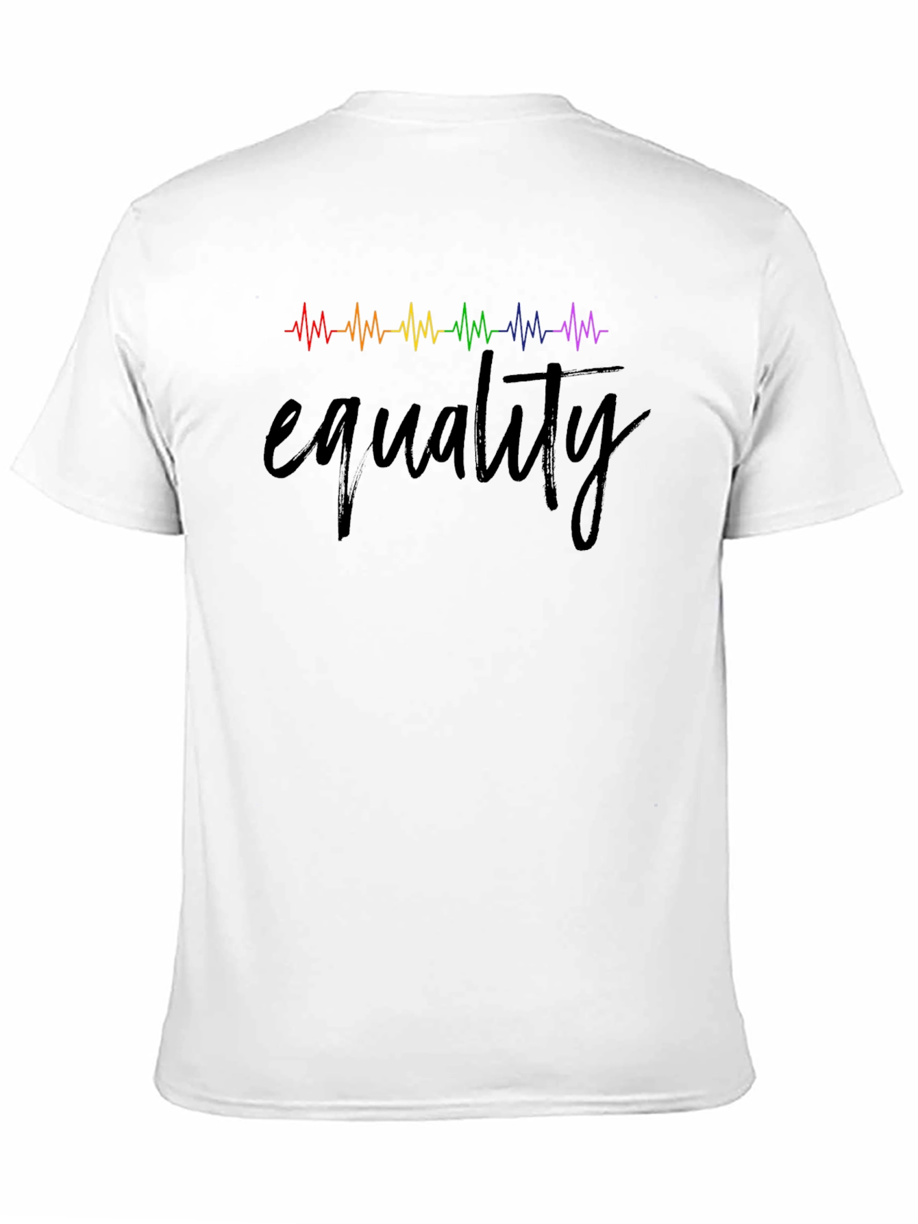 Equality Rainbow Heartbeat Tee