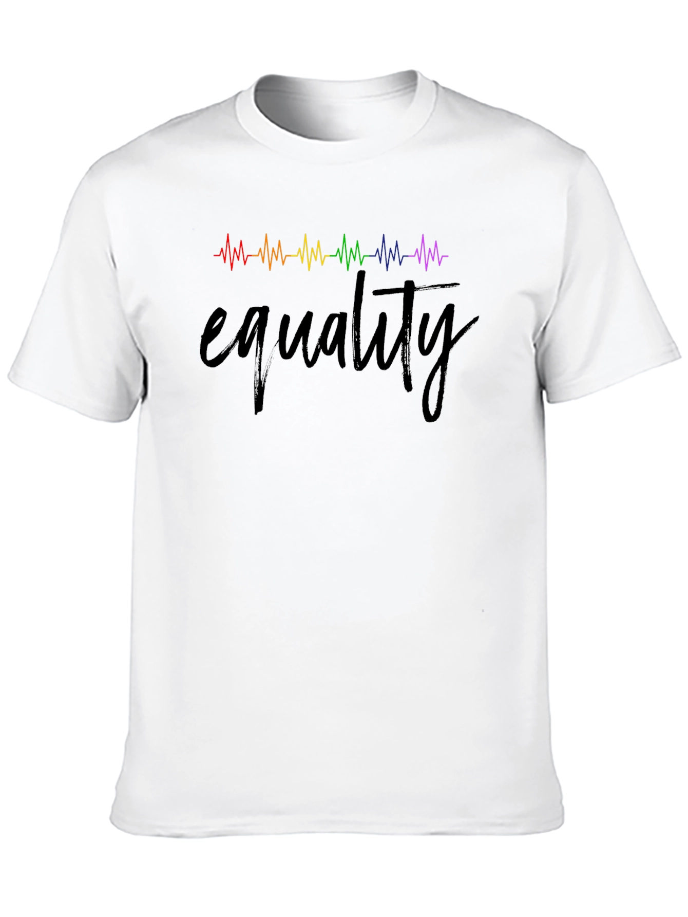 Equality Rainbow Heartbeat Tee