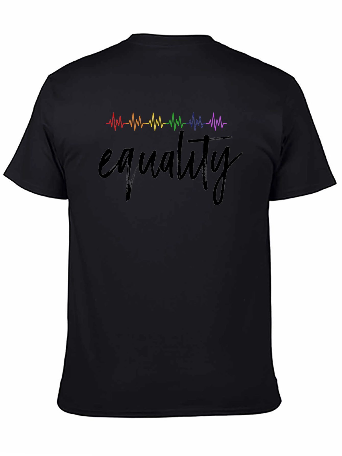 Equality Rainbow Heartbeat Tee