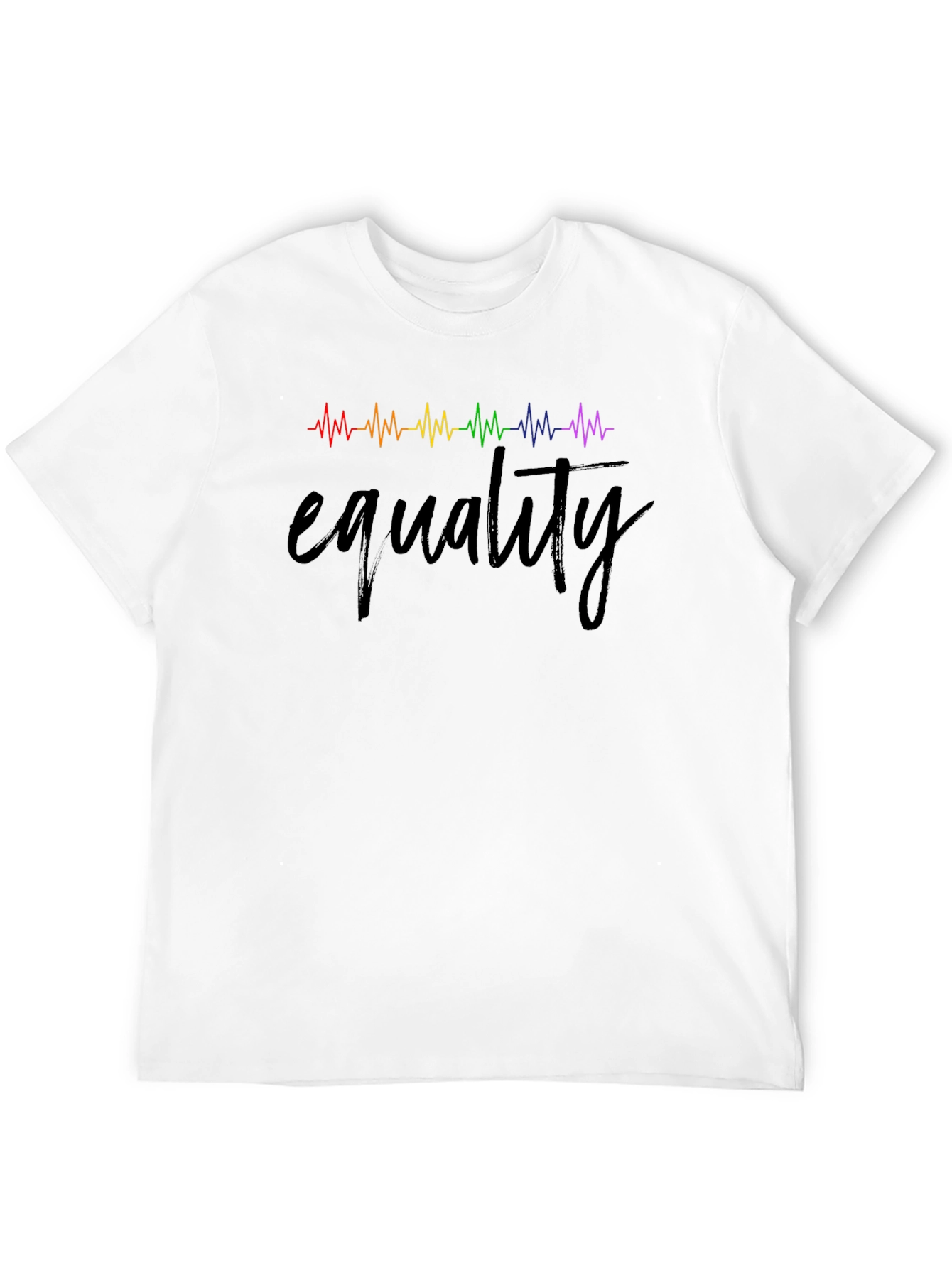 Equality Rainbow Heartbeat Tee