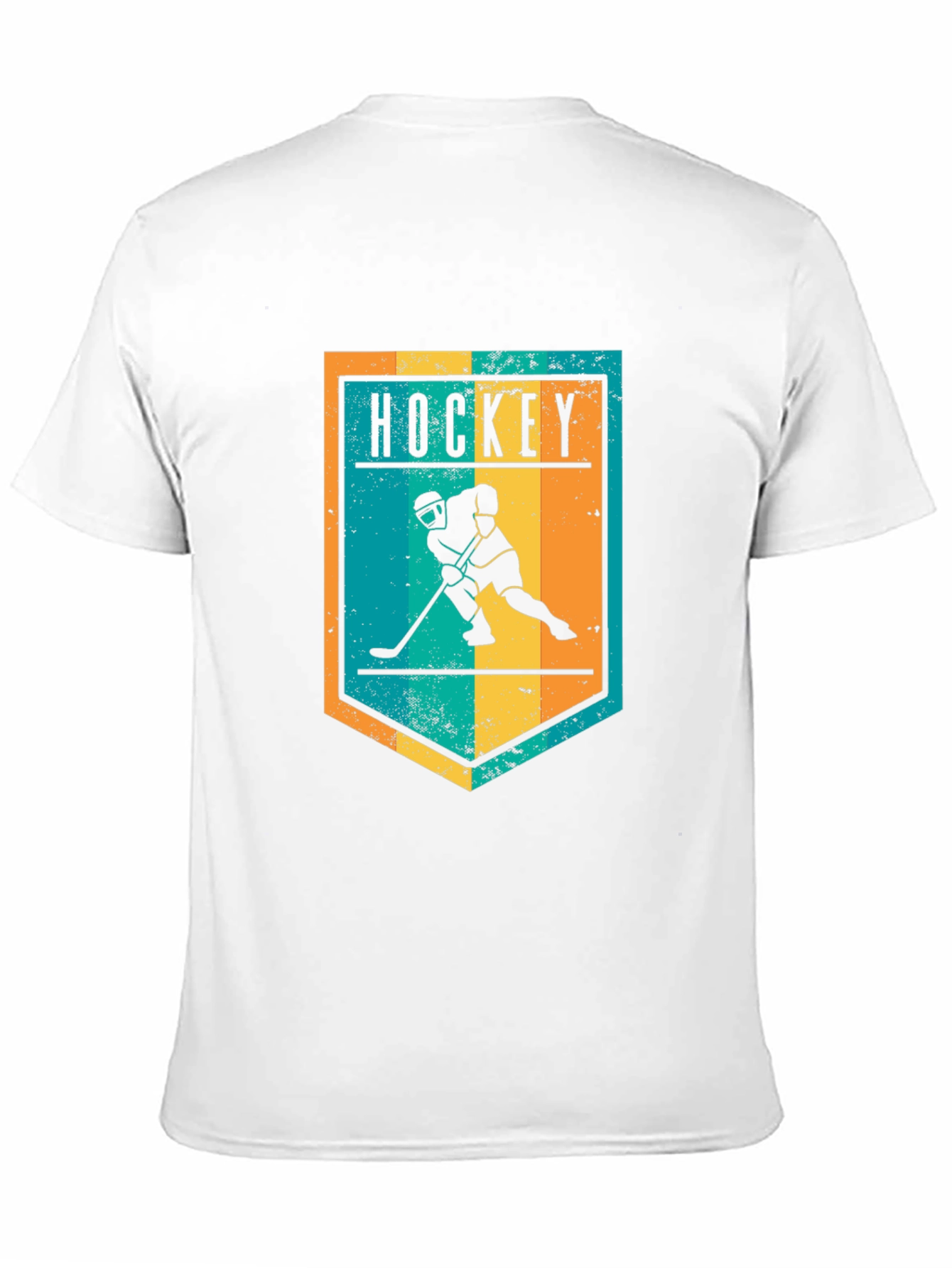 Hockey Graphic Tee - Retro Style Black T-Shirt