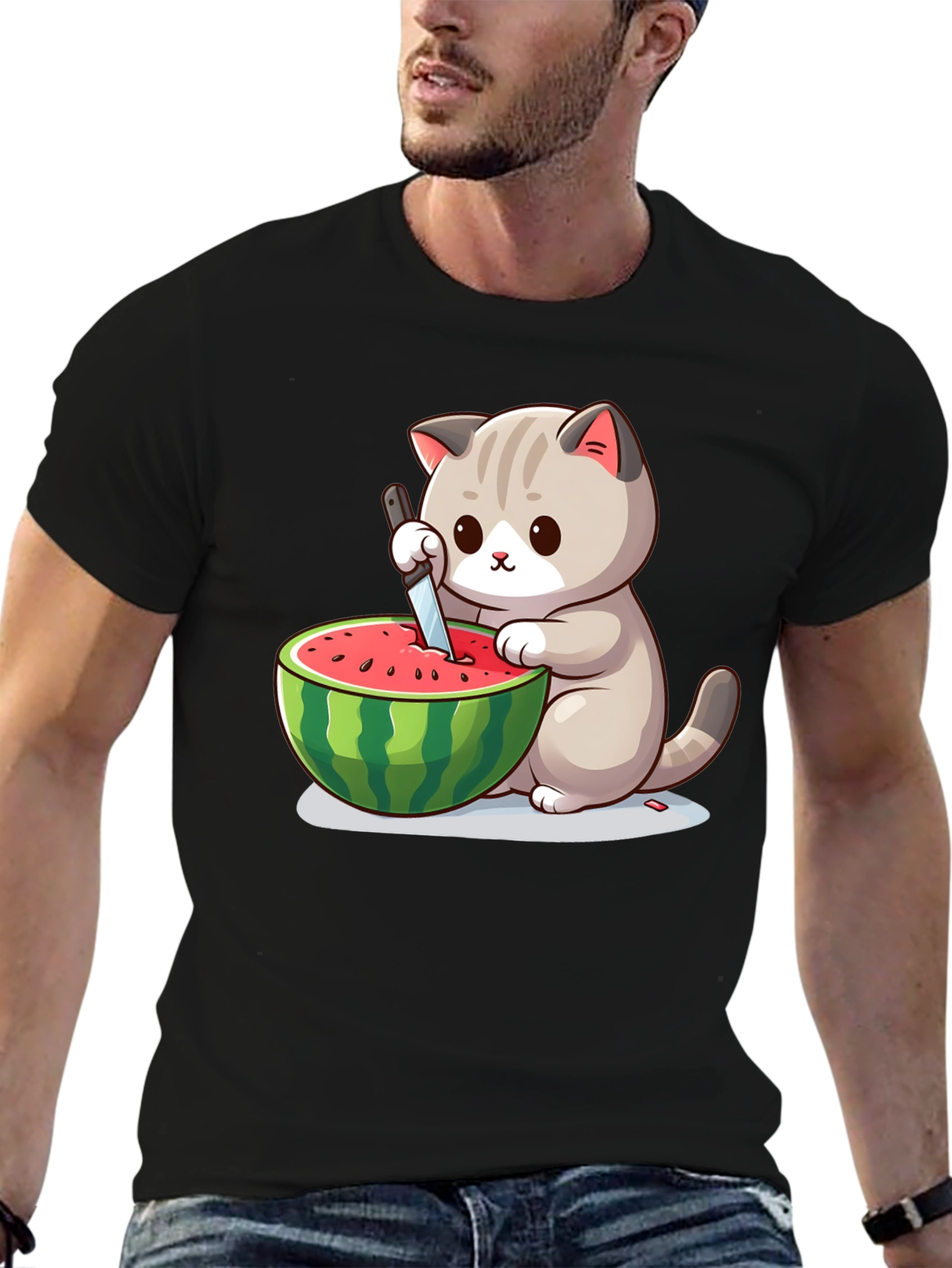 Cat Watermelon T-Shirt