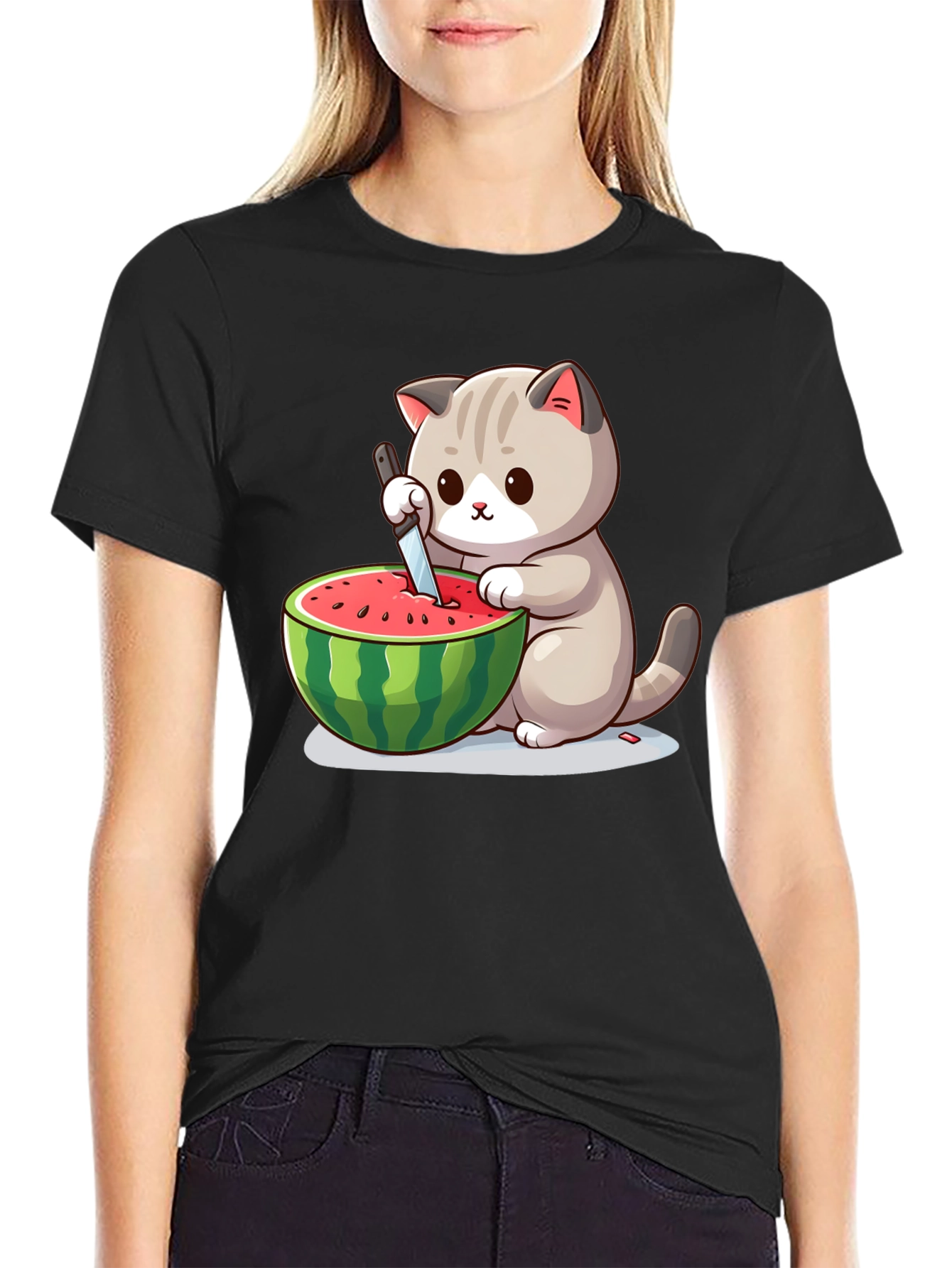 Cat Watermelon T-Shirt
