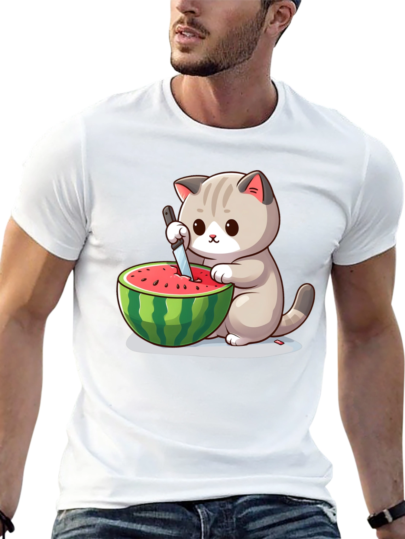 Cat Watermelon T-Shirt