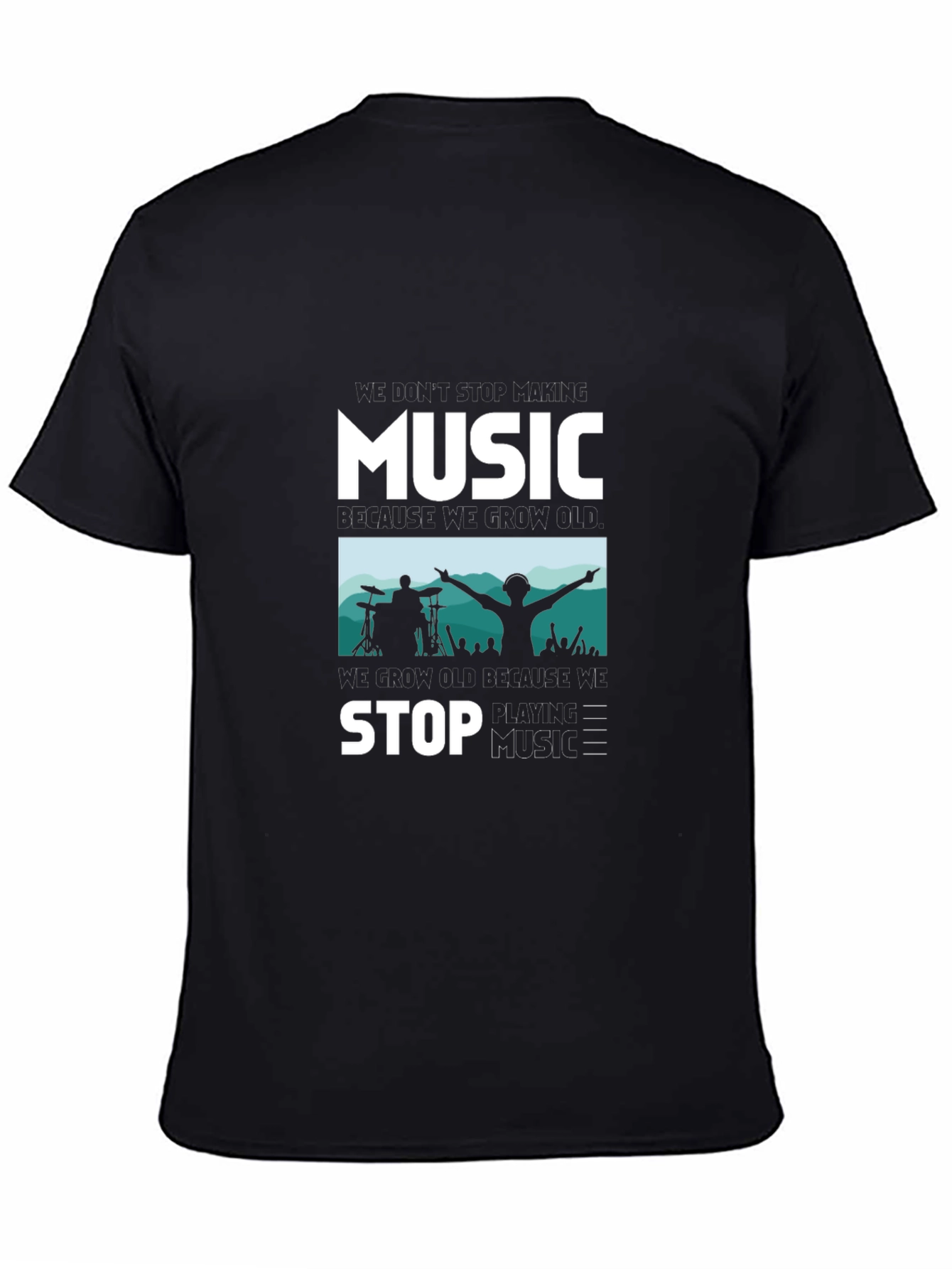 Music Lover Graphic Tee - Never Stop the Beat!
