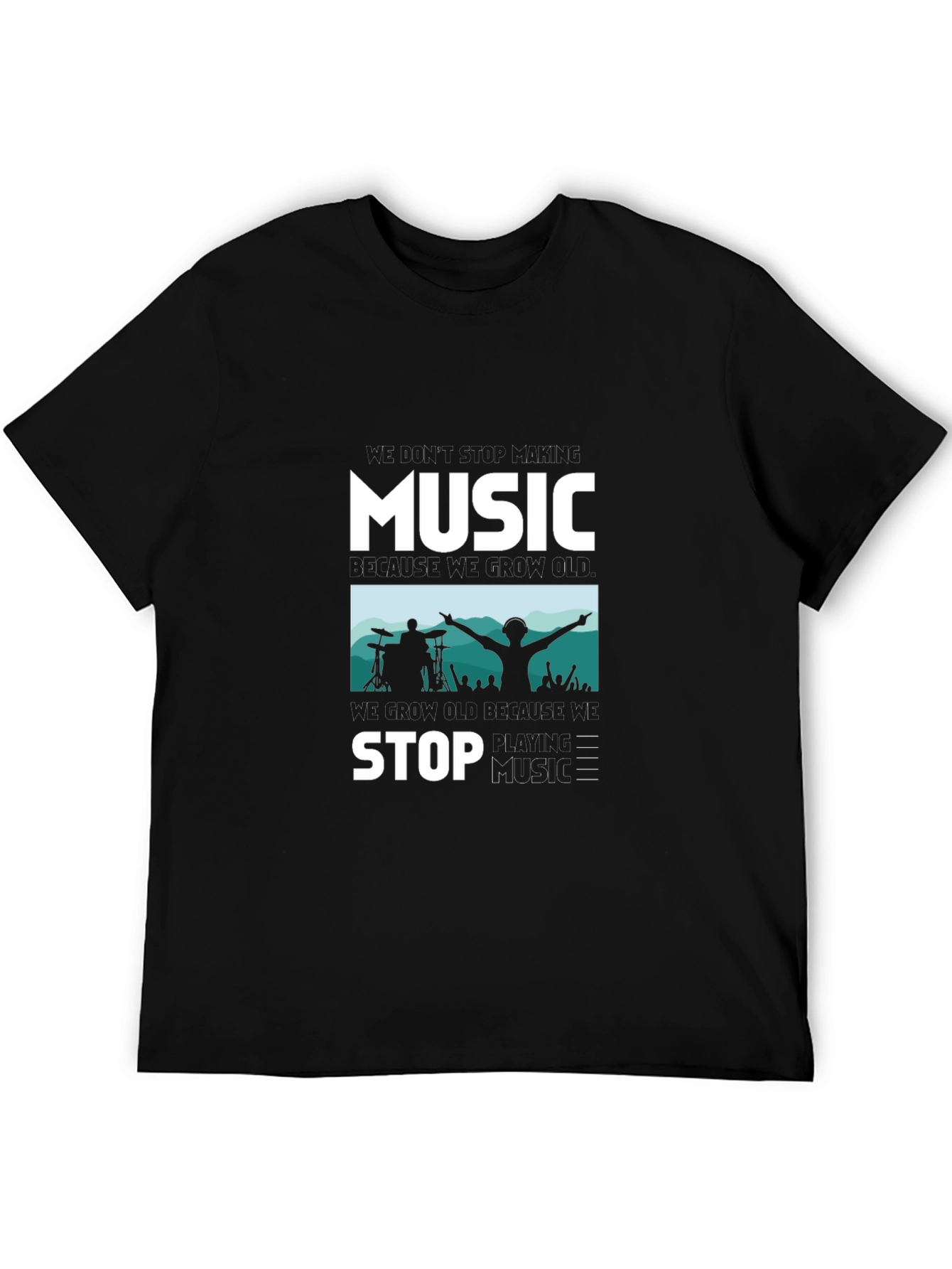 Music Lover Graphic Tee - Never Stop the Beat!