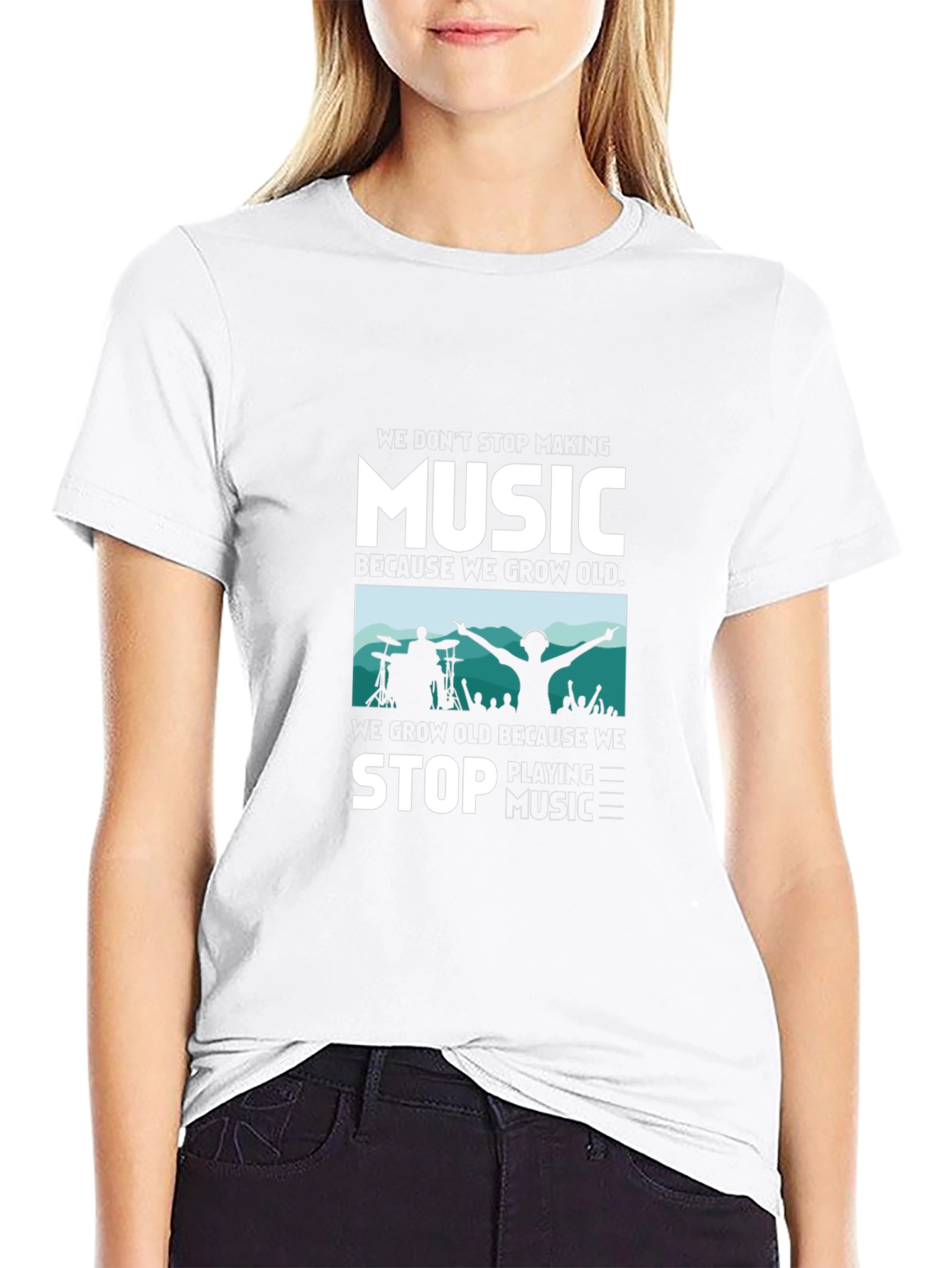Music Lover Graphic Tee - Never Stop the Beat!