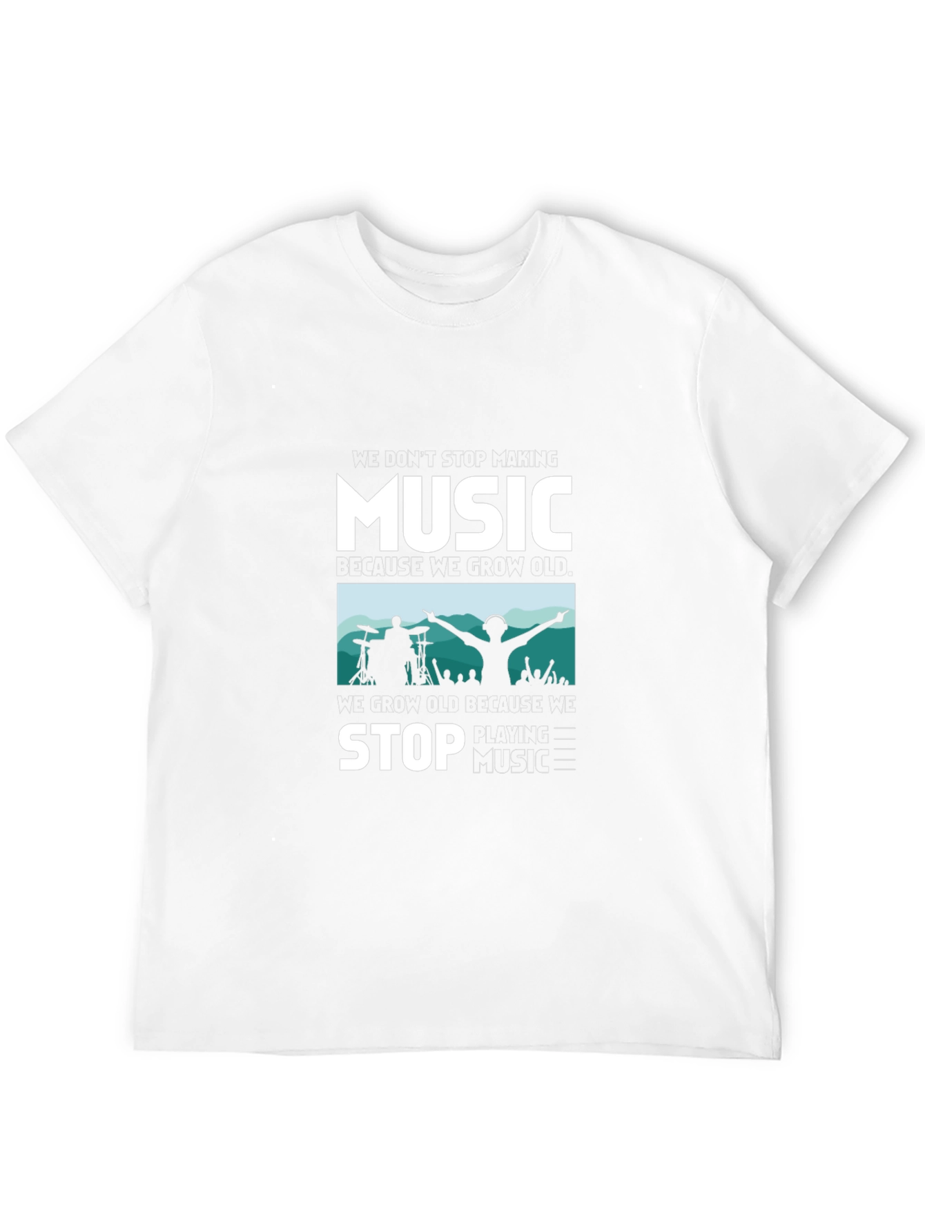 Music Lover Graphic Tee - Never Stop the Beat!