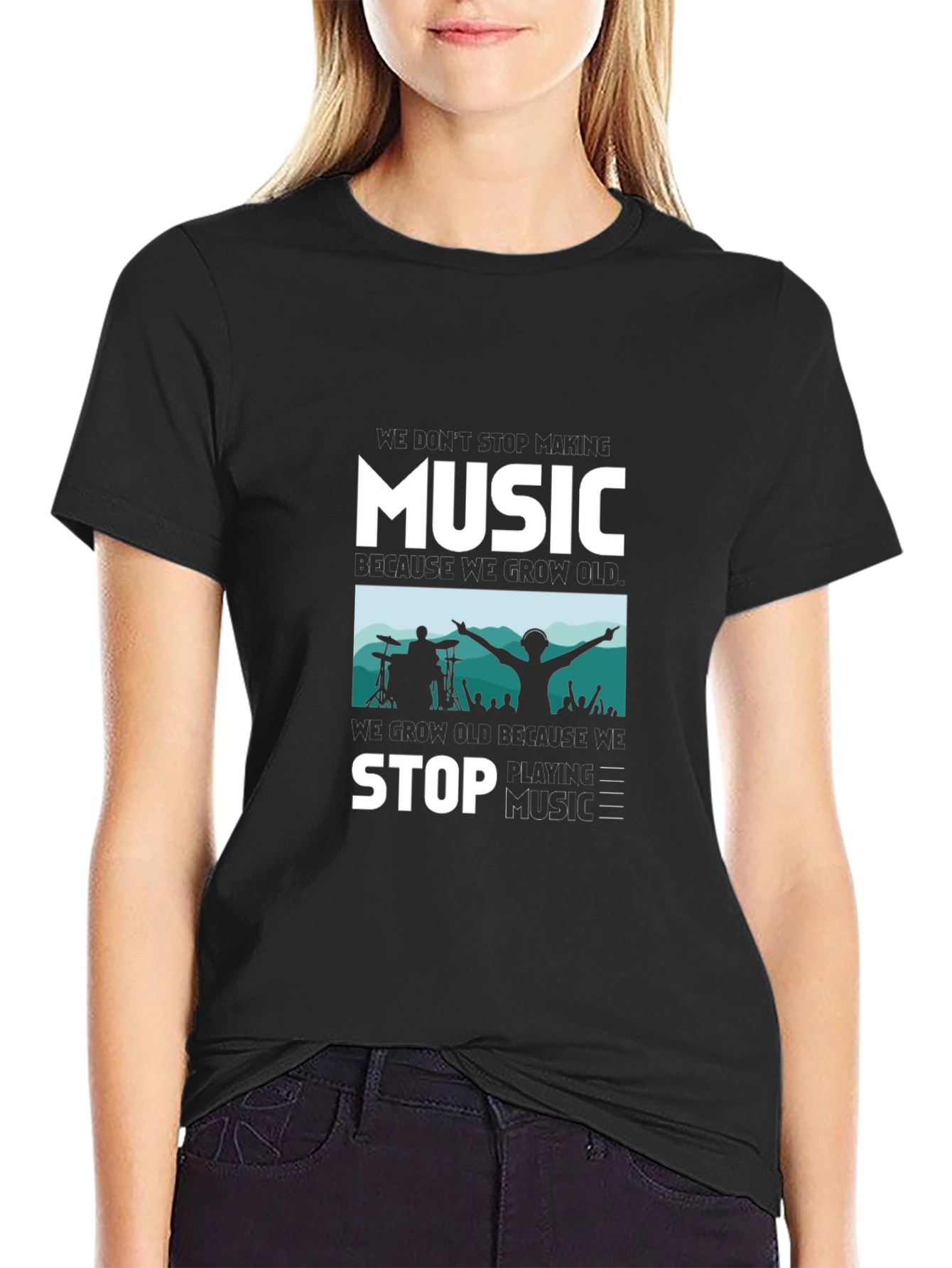 Music Lover Graphic Tee - Never Stop the Beat!