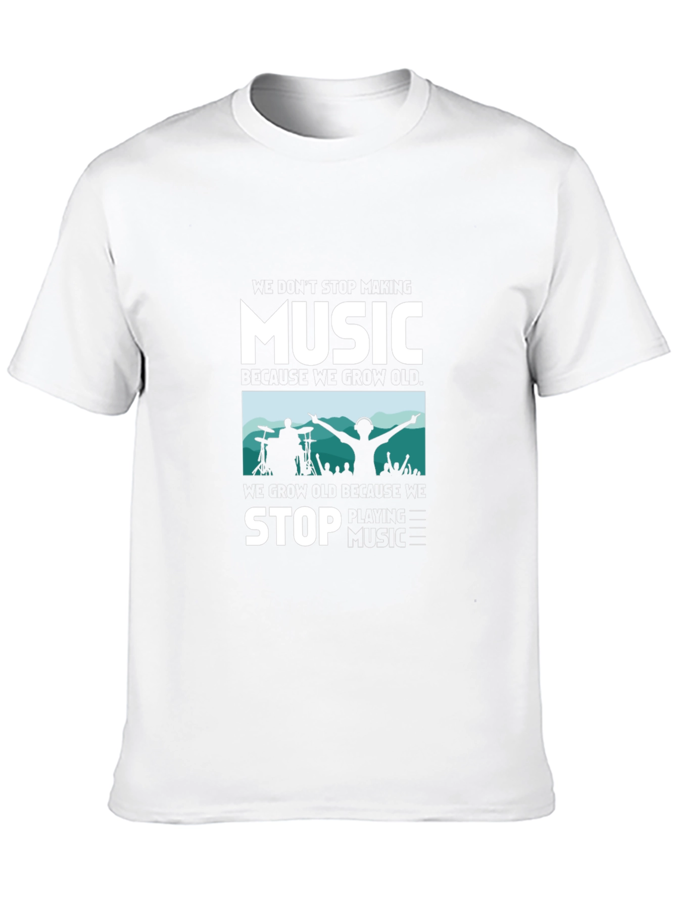 Music Lover Graphic Tee - Never Stop the Beat!