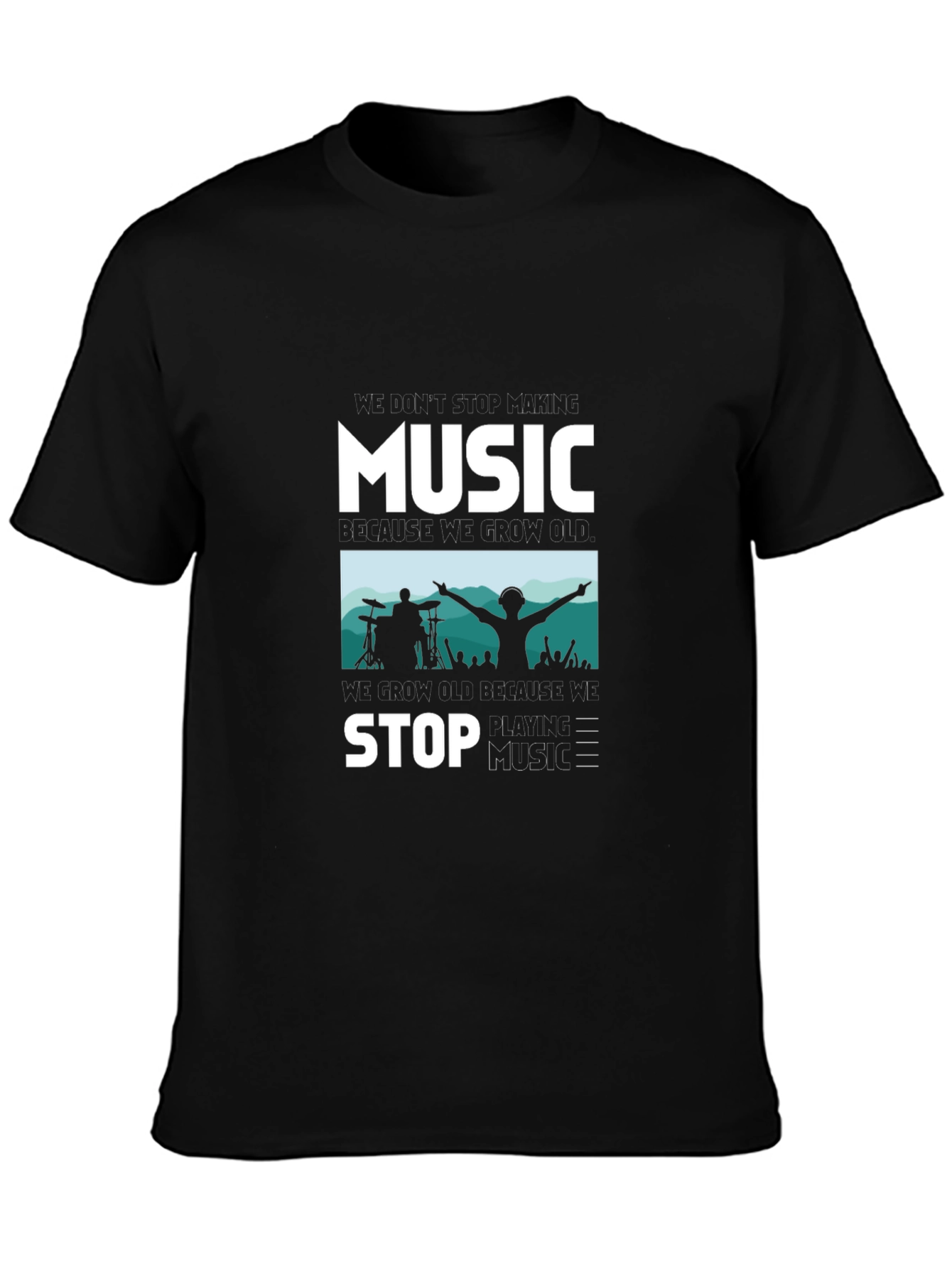 Music Lover Graphic Tee - Never Stop the Beat!