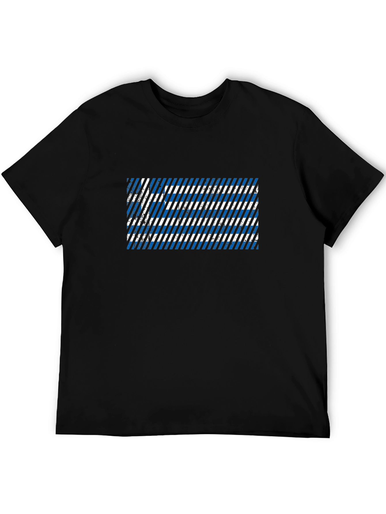 Greek Flag Distressed T-Shirt