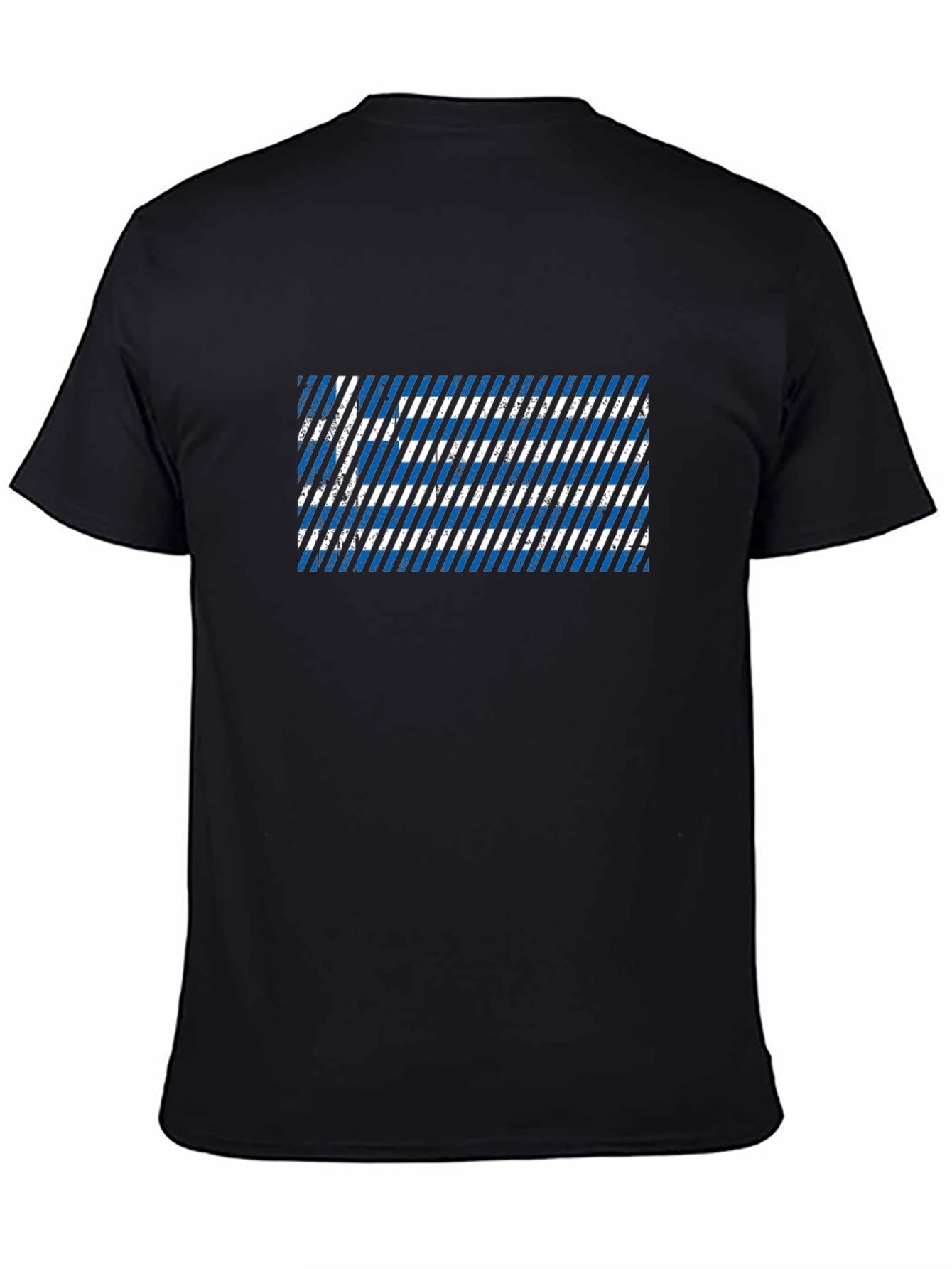 Greek Flag Distressed T-Shirt
