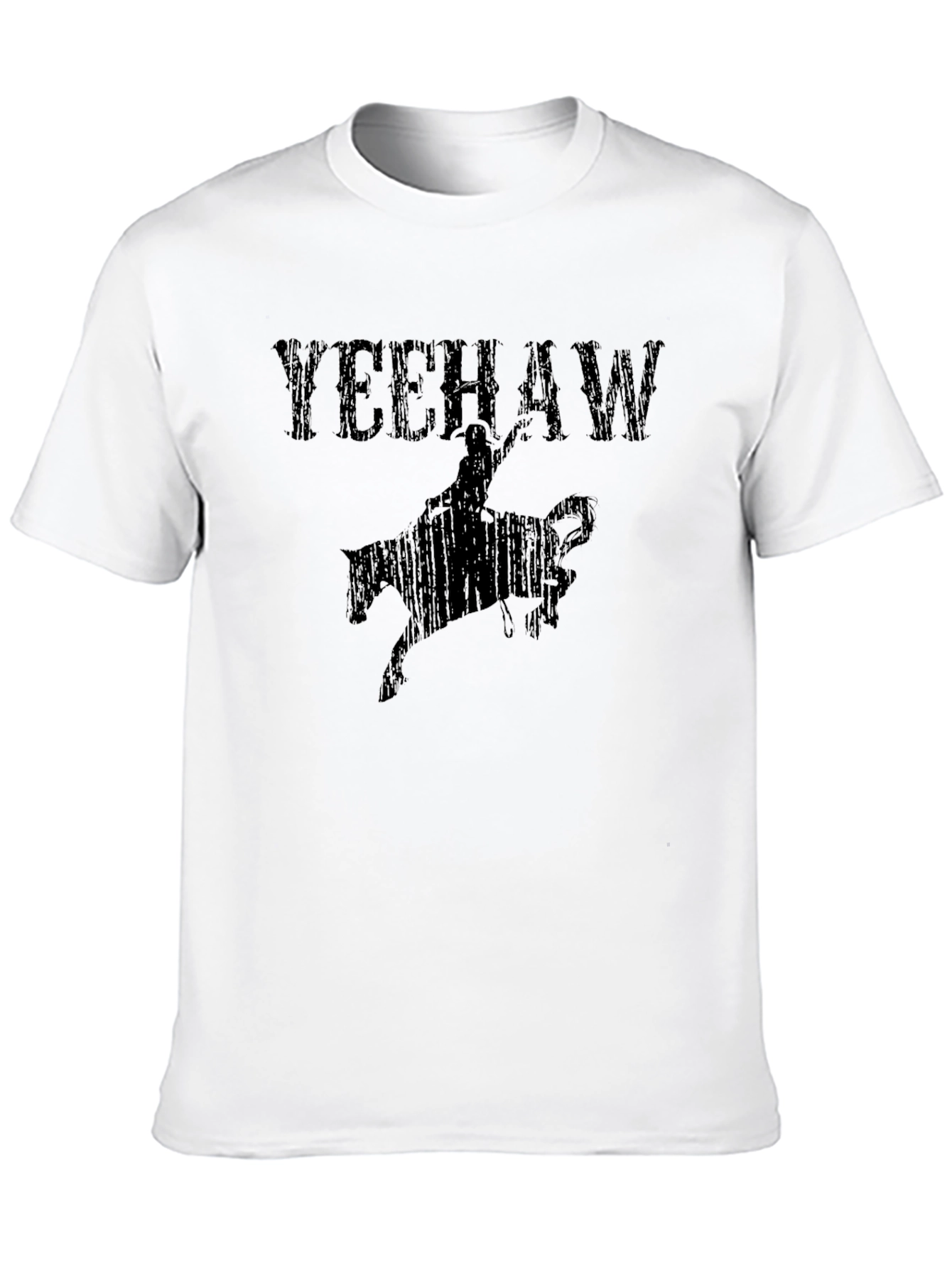 Yeehaw Cowboy Rodeo Graphic Tee - Black