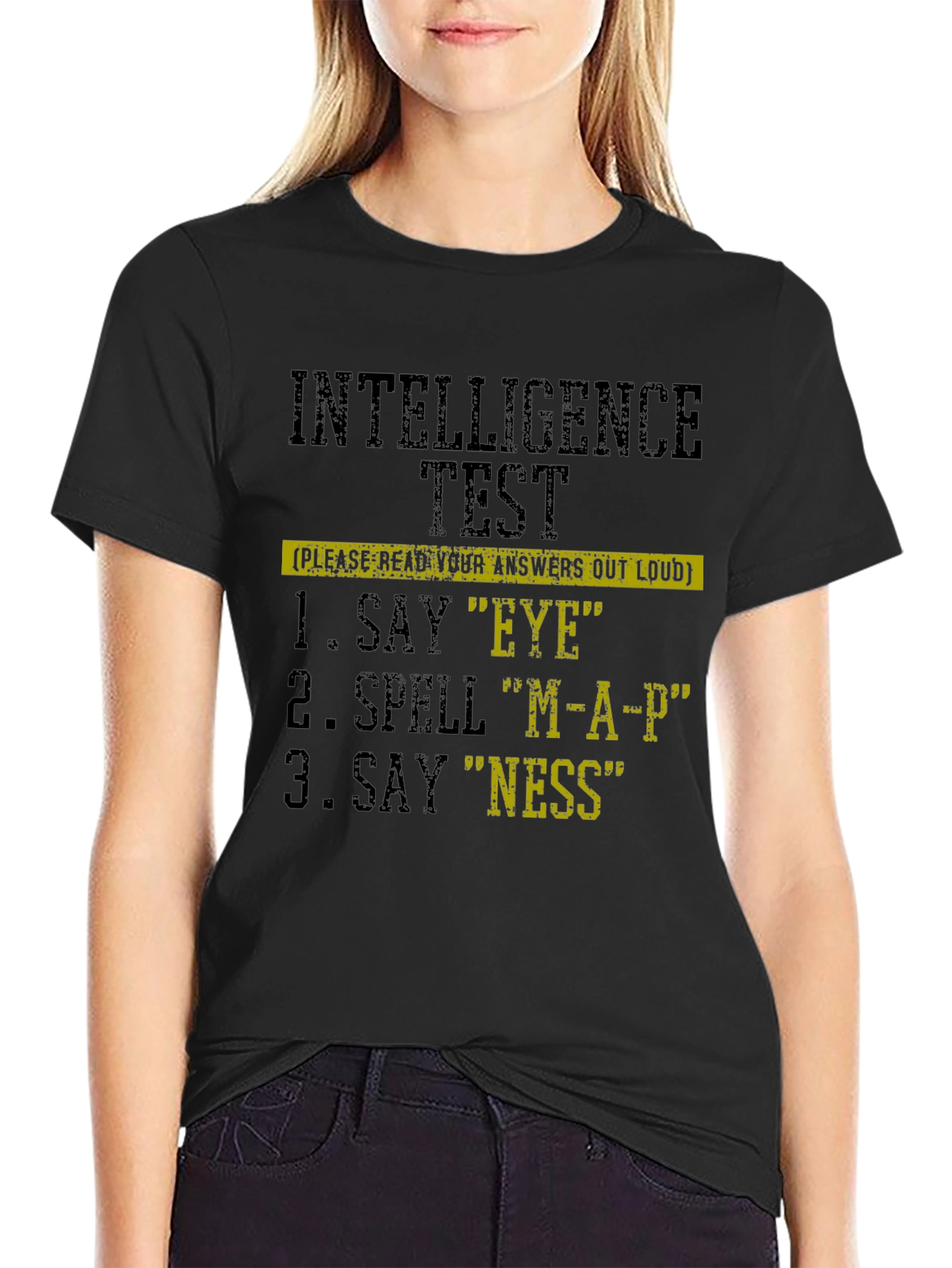Intelligence Test Novelty Graphic T-Shirt