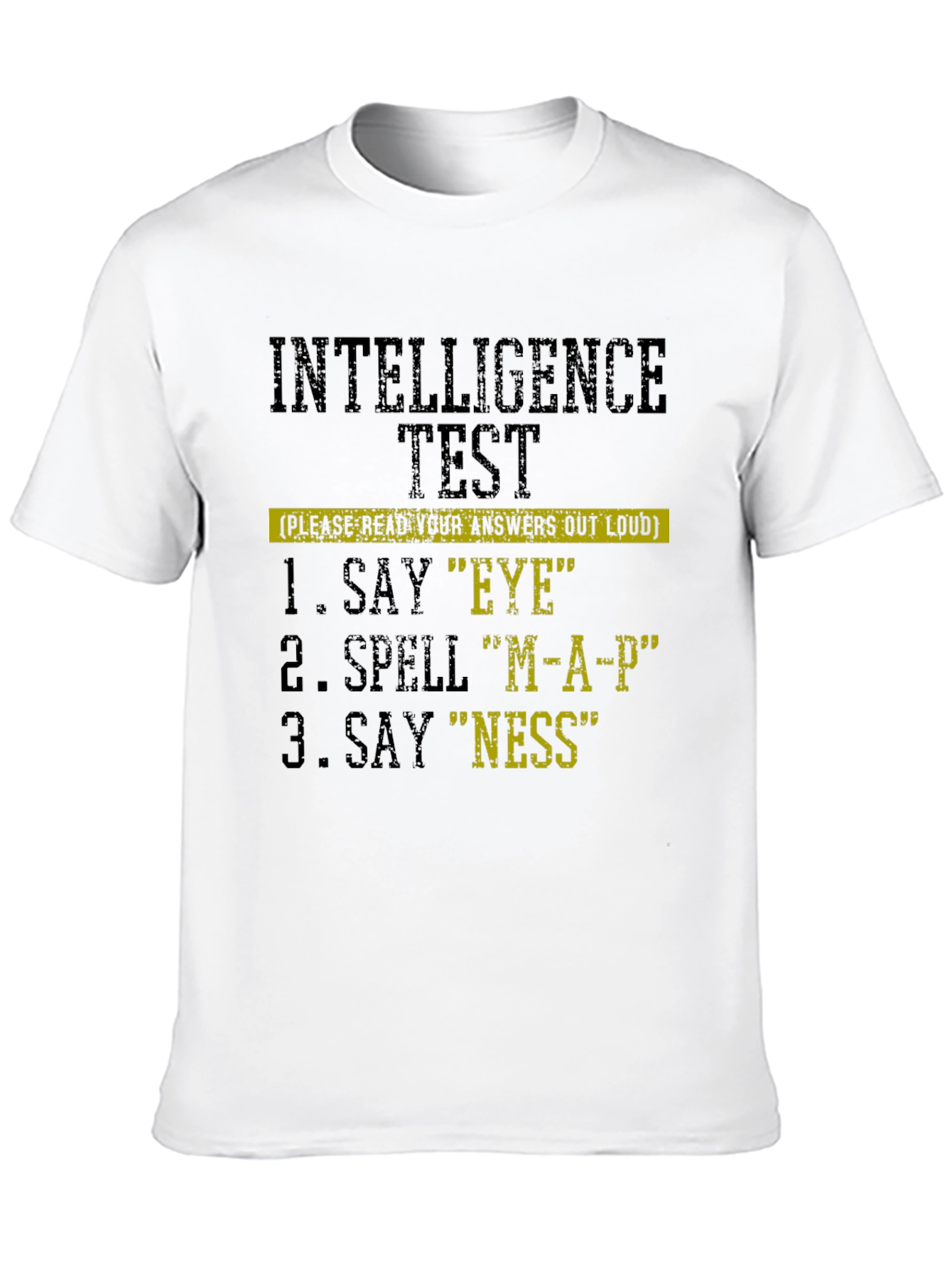 Intelligence Test Novelty Graphic T-Shirt