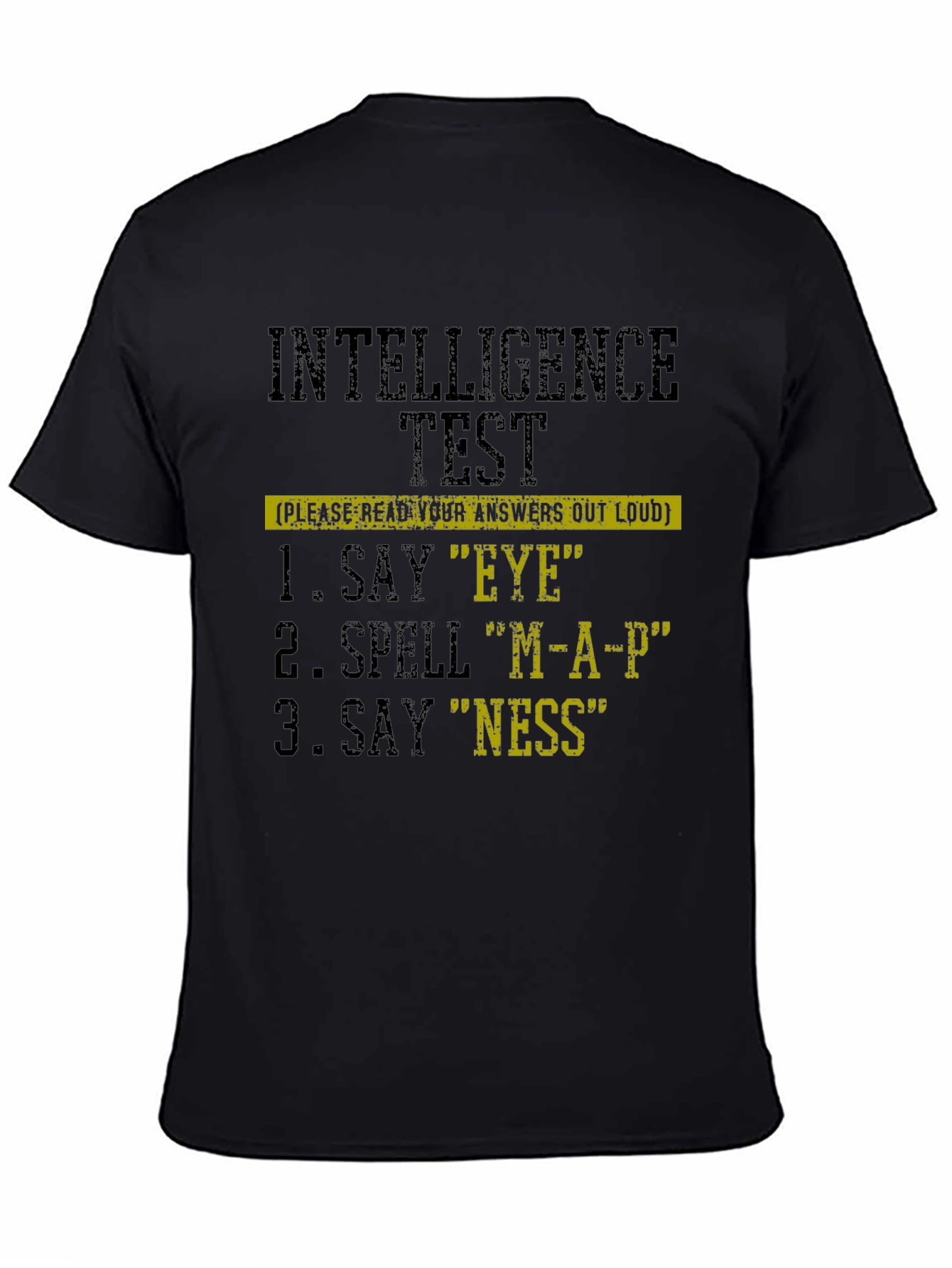 Intelligence Test Novelty Graphic T-Shirt