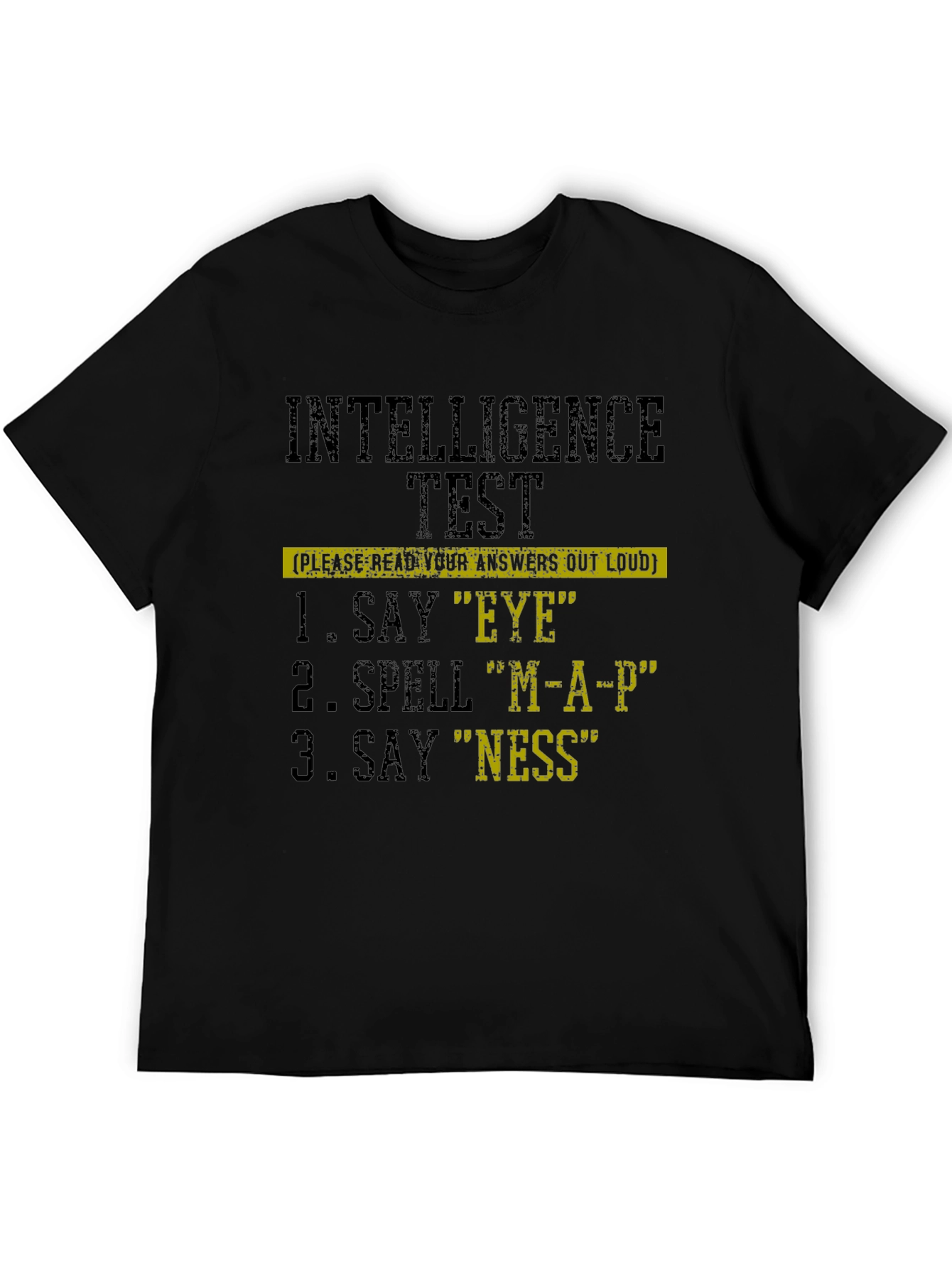 Intelligence Test Novelty Graphic T-Shirt
