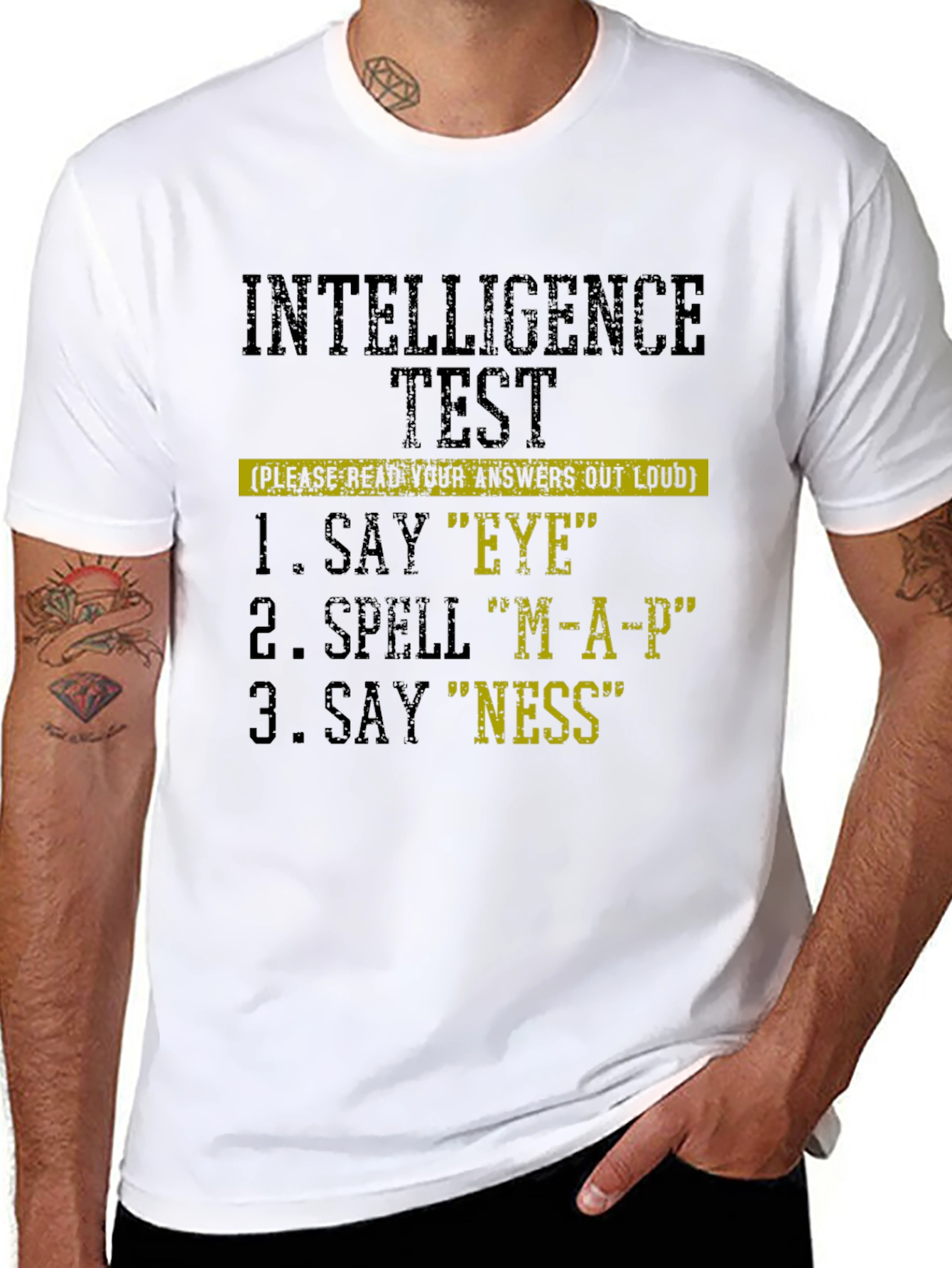 Intelligence Test Novelty Graphic T-Shirt