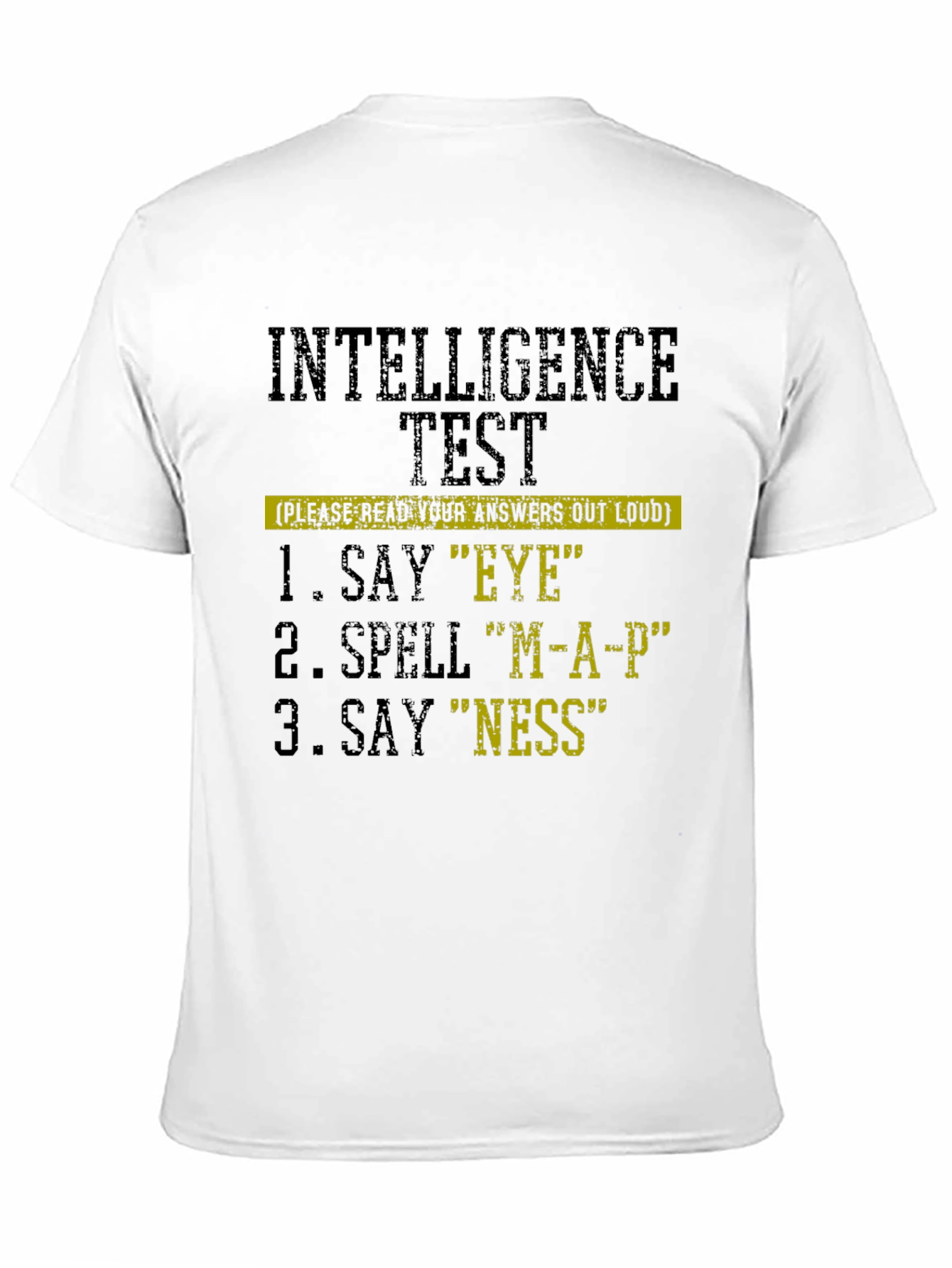 Intelligence Test Novelty Graphic T-Shirt