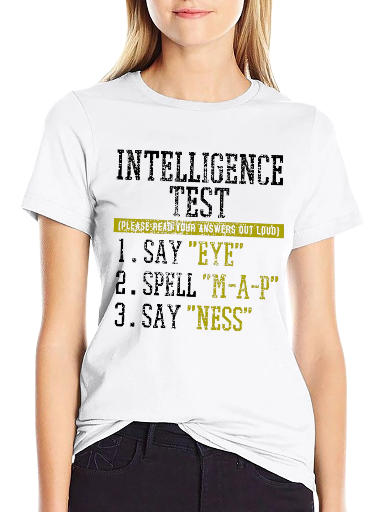 Intelligence Test Novelty Graphic T-Shirt
