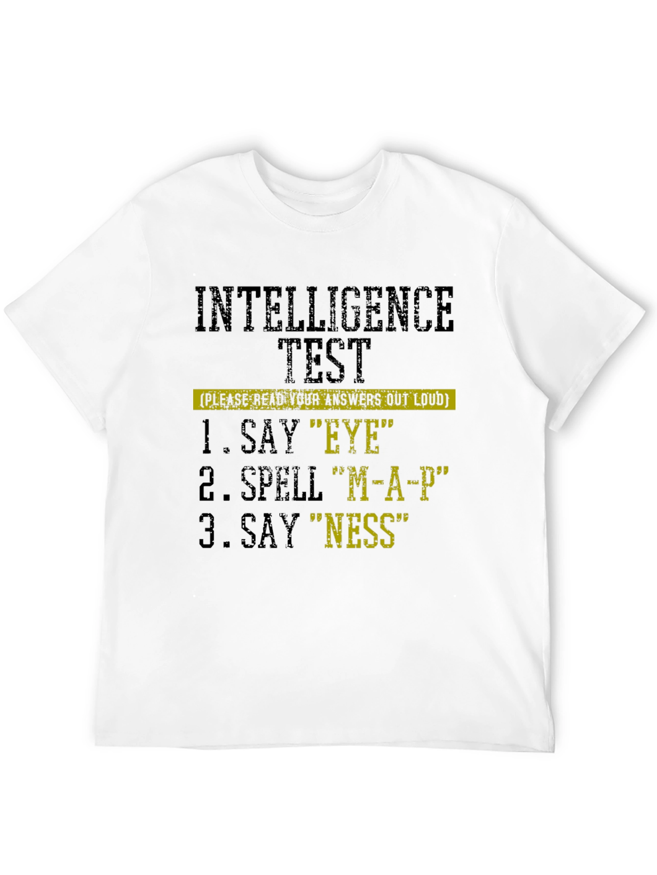 Intelligence Test Novelty Graphic T-Shirt