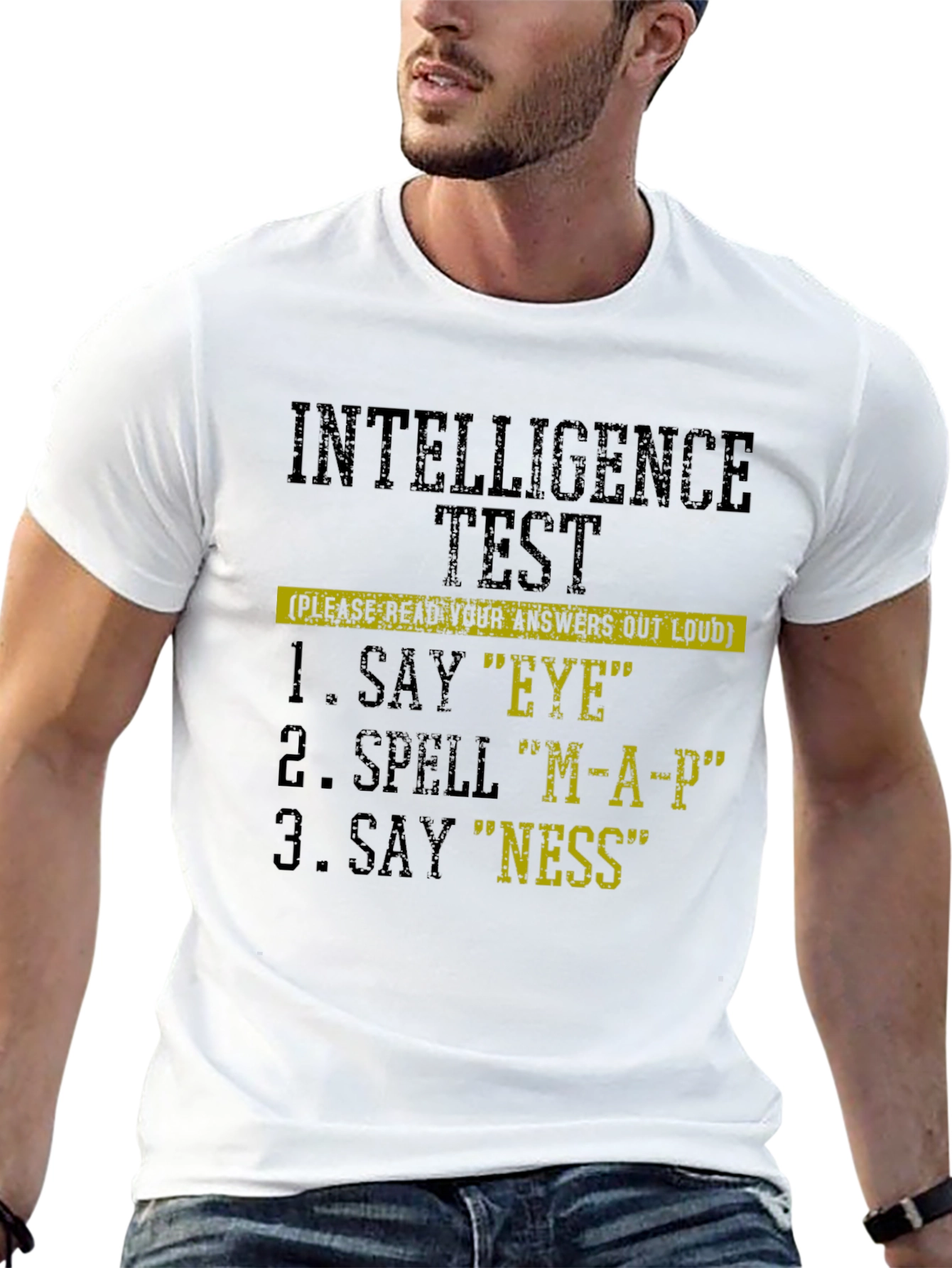 Intelligence Test Novelty Graphic T-Shirt