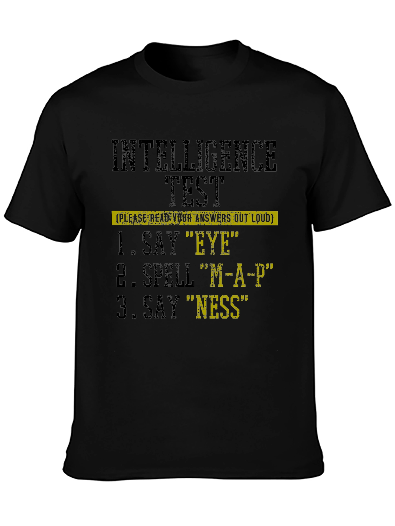 Intelligence Test Novelty Graphic T-Shirt