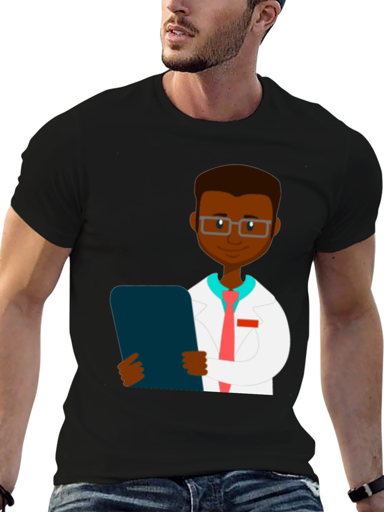 Doctor Graphic T-Shirt - Mens Black Tee