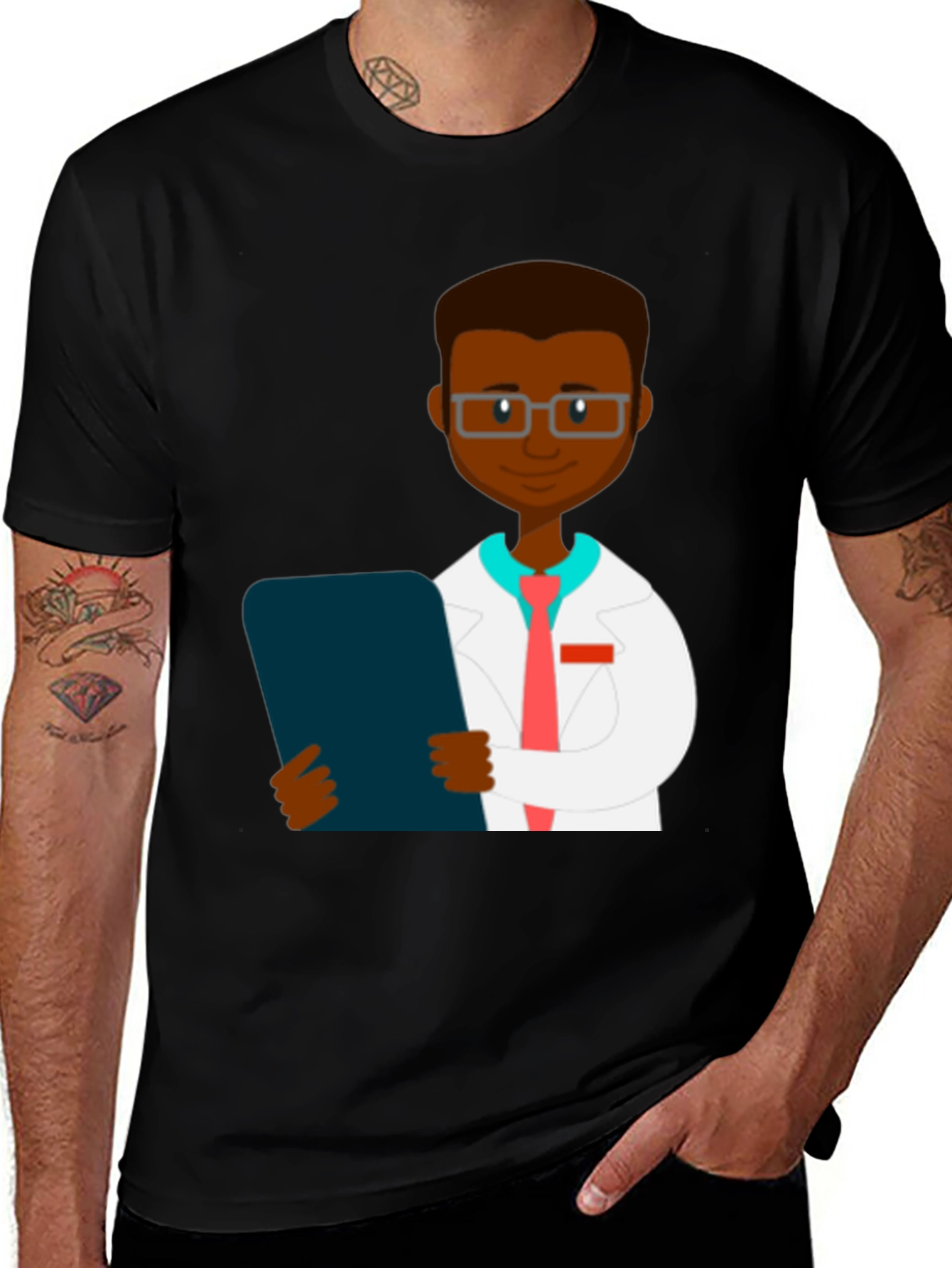 Doctor Graphic T-Shirt - Mens Black Tee