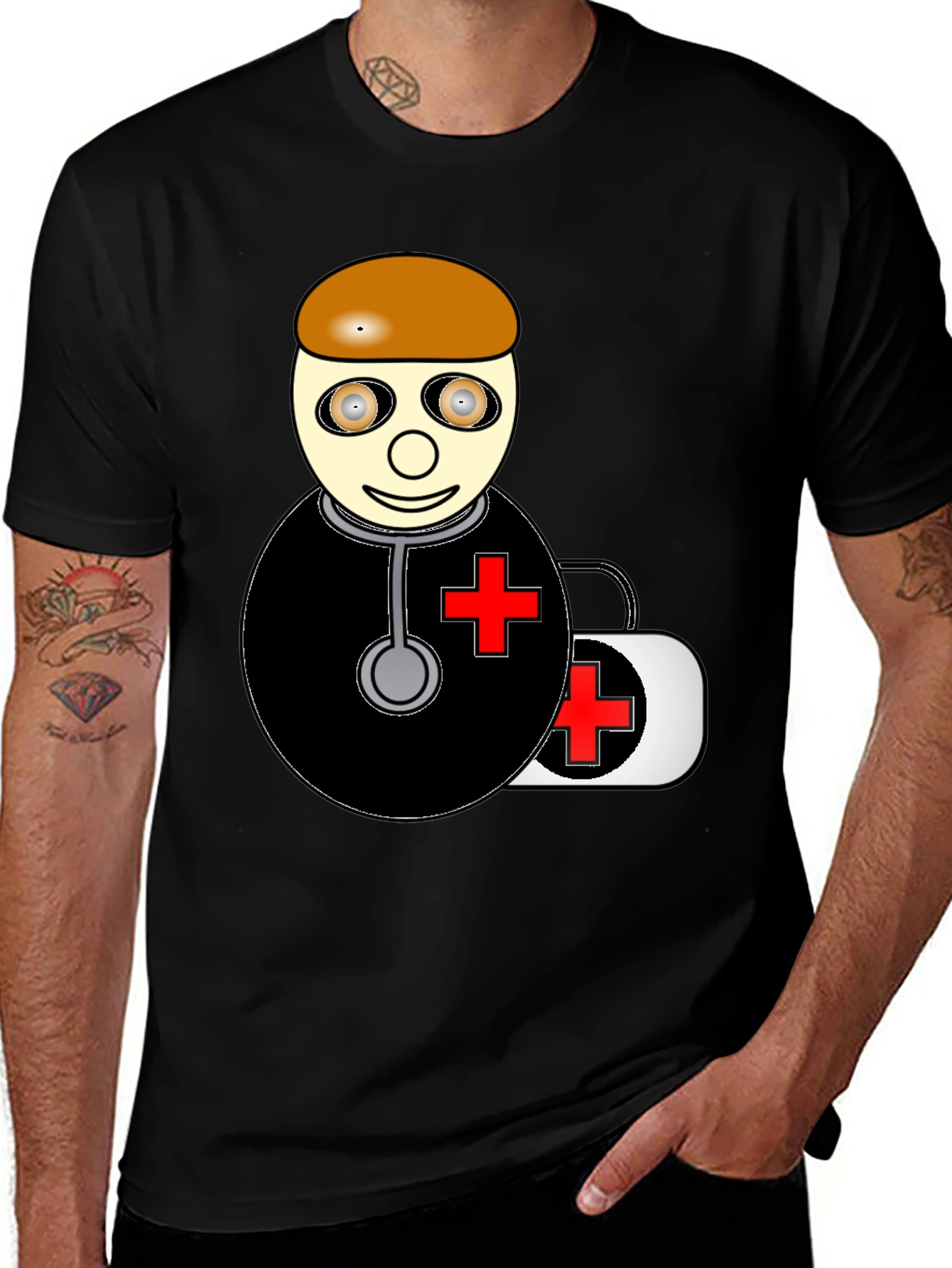 Cartoon Doctor T-Shirt - Medical Humor