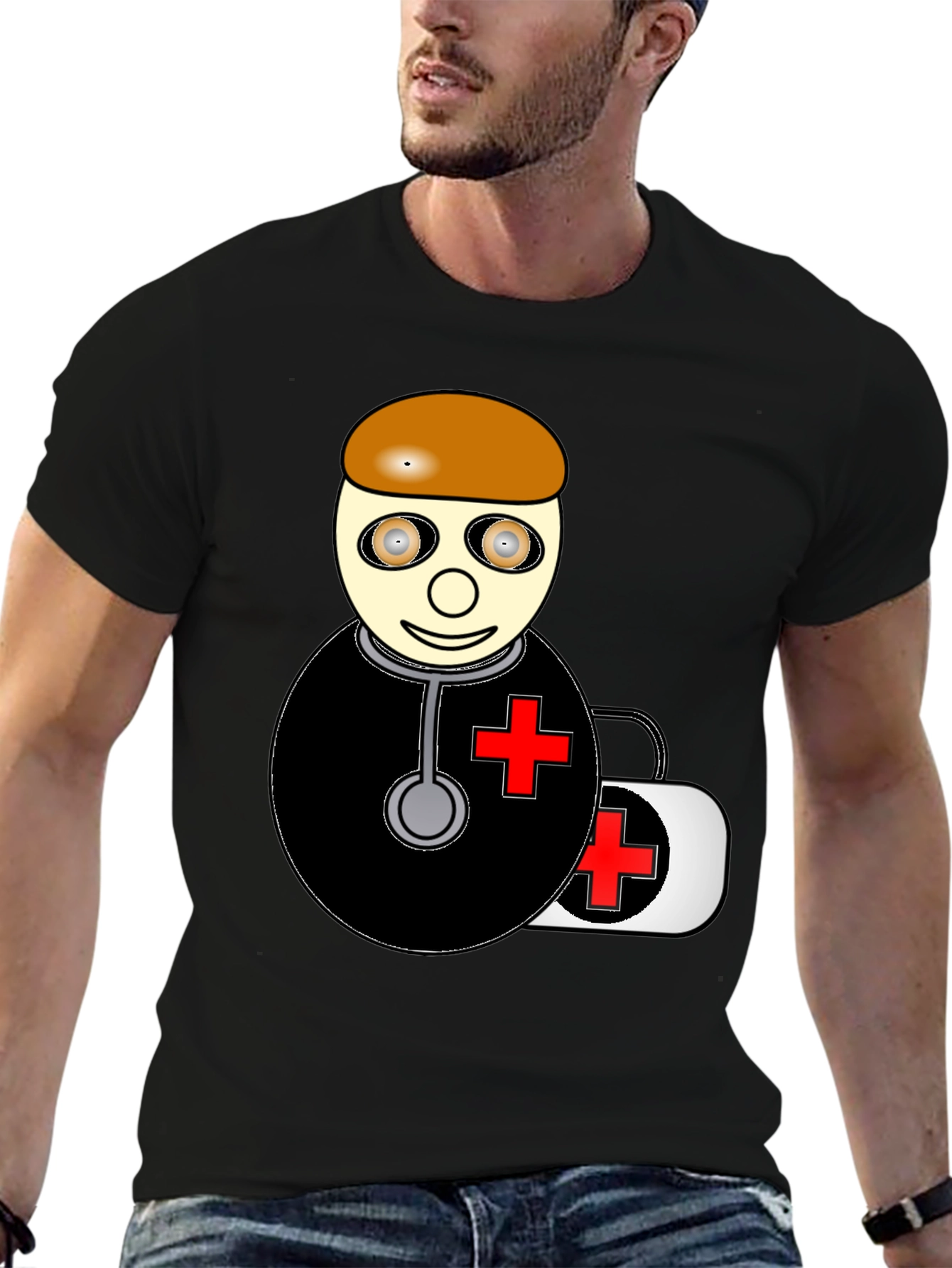 Cartoon Doctor T-Shirt - Medical Humor