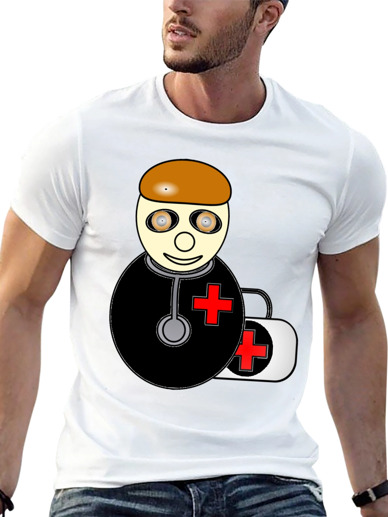 Cartoon Doctor T-Shirt - Medical Humor