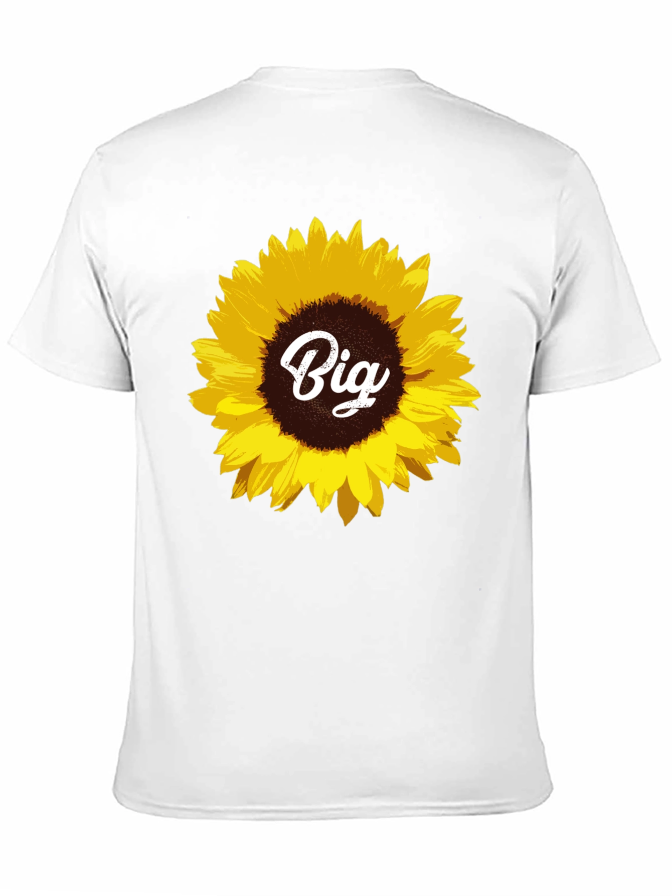 Sunflower Big Tee - Black Cotton T-Shirt
