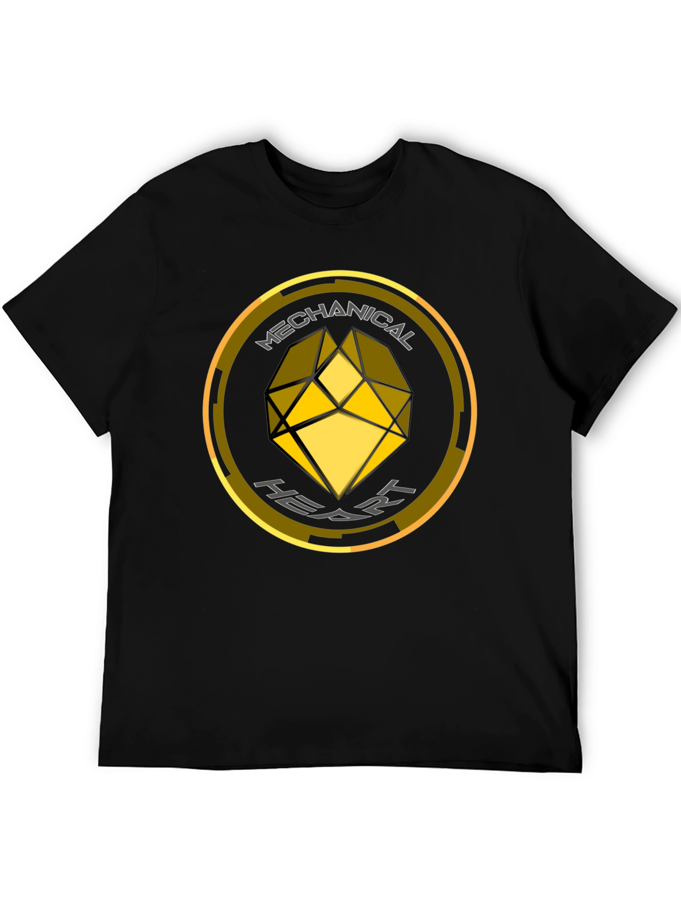 Mechanical Heart Graphic Tee - Black