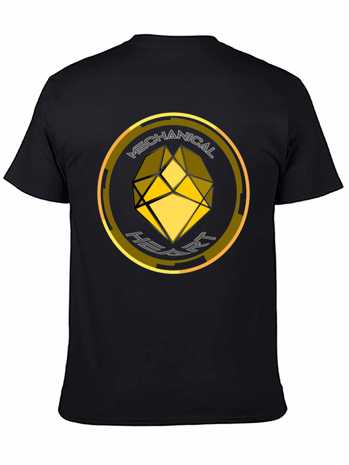 Mechanical Heart Graphic Tee - Black