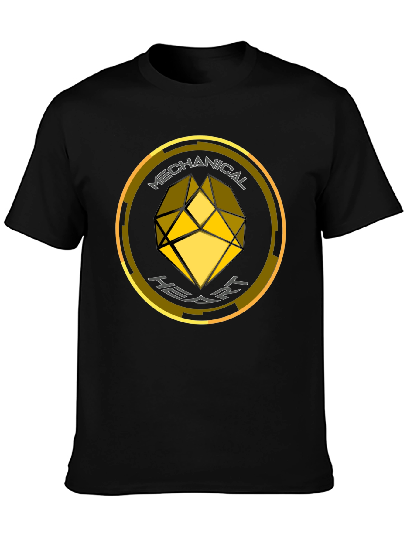 Mechanical Heart Graphic Tee - Black