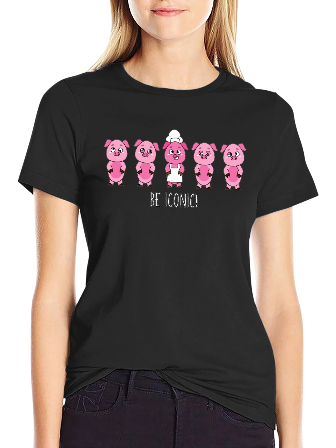 Be Iconic Pig Chef Graphic Tee