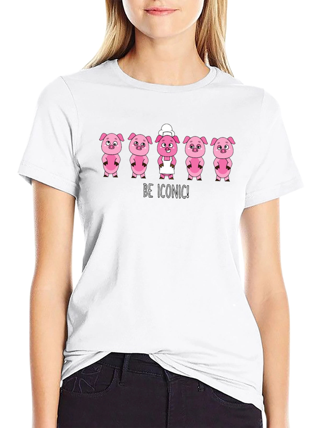Be Iconic Pig Chef Graphic Tee