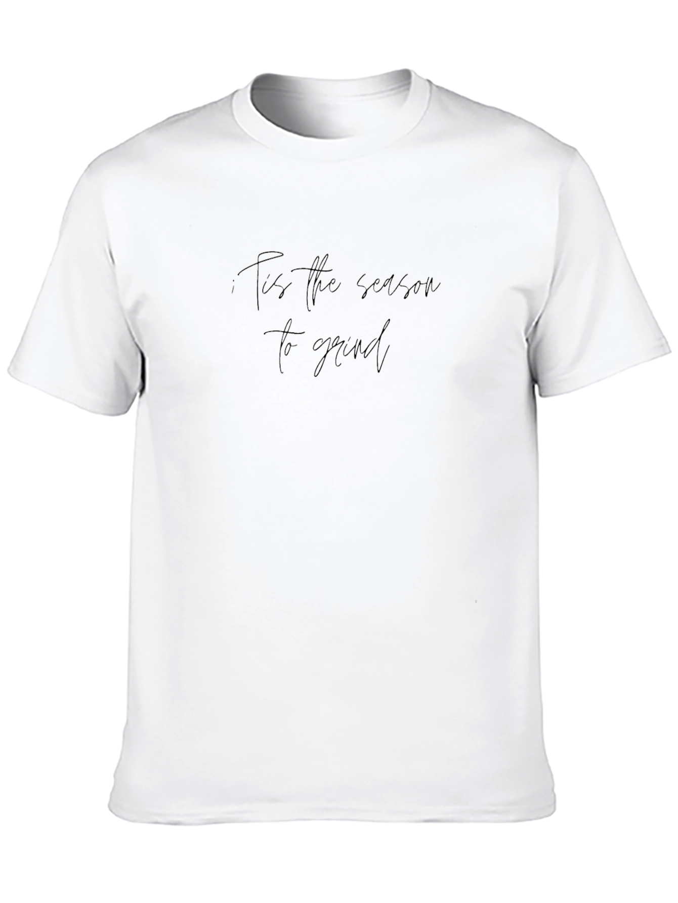 Mens Tis the Season to Grind Black T-Shirt