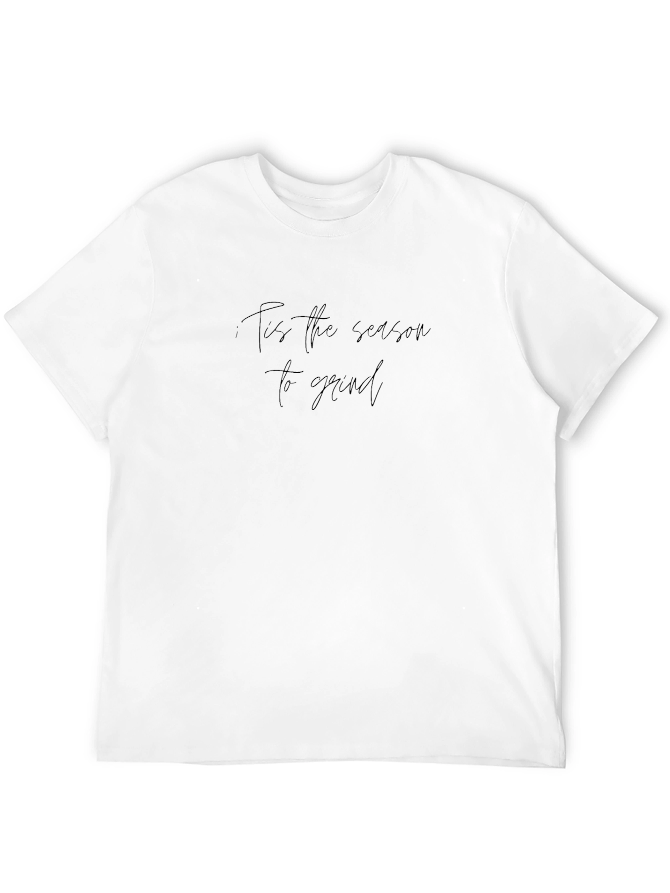 Mens Tis the Season to Grind Black T-Shirt