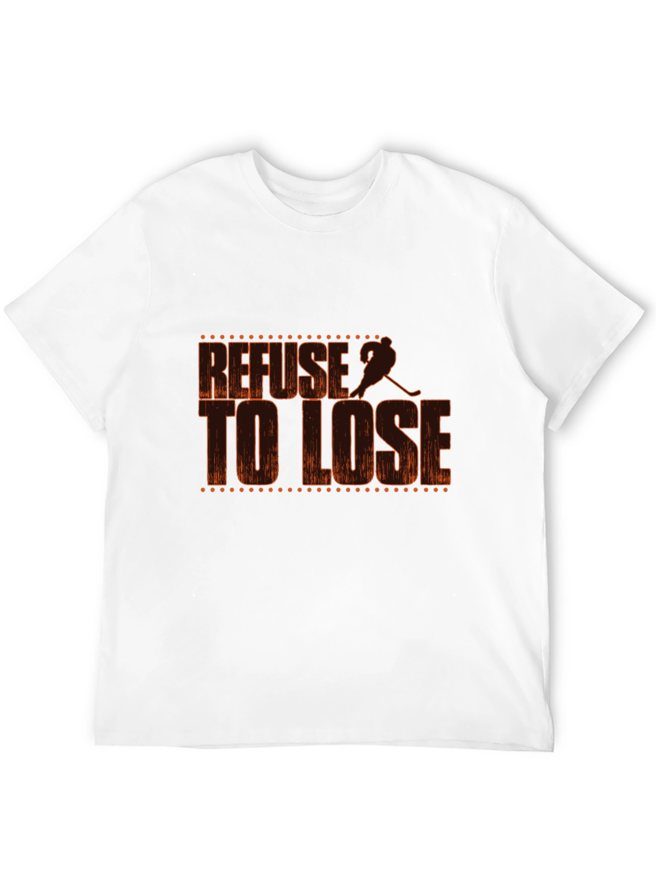 Refuse to Lose Hockey Graphic Tee - Black