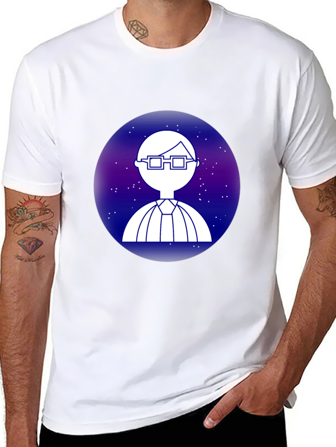 Nerdy Galaxy T-Shirt - Cool Space Geek Design