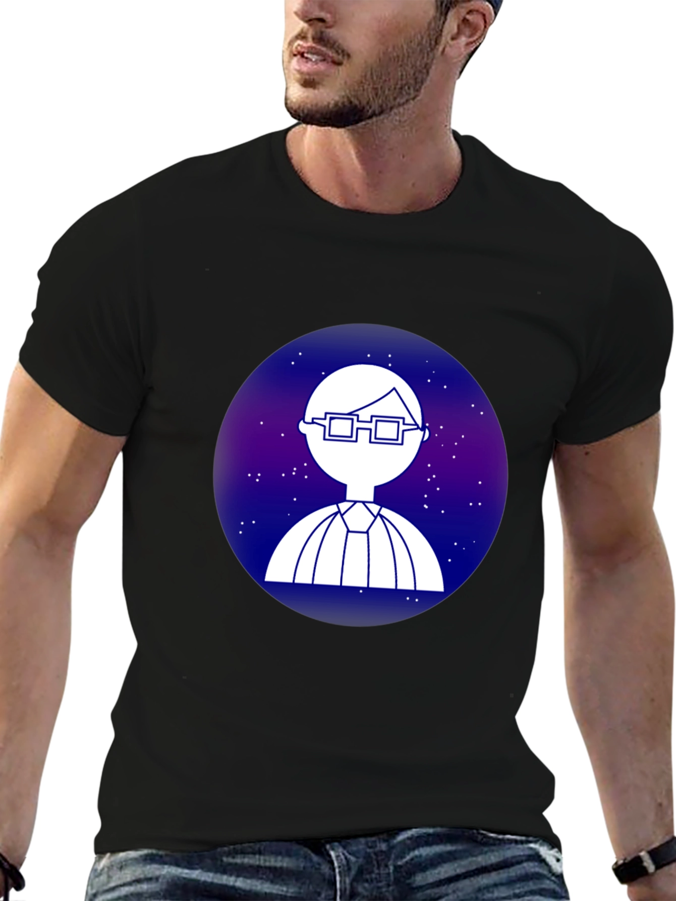 Nerdy Galaxy T-Shirt - Cool Space Geek Design