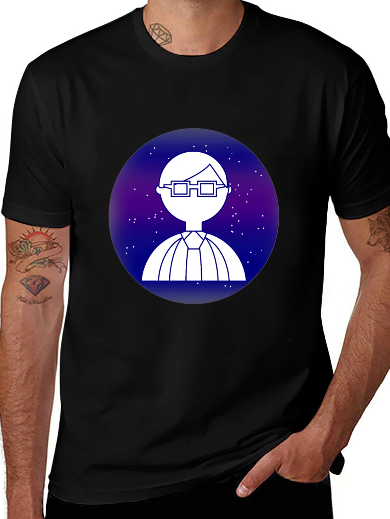 Nerdy Galaxy T-Shirt - Cool Space Geek Design