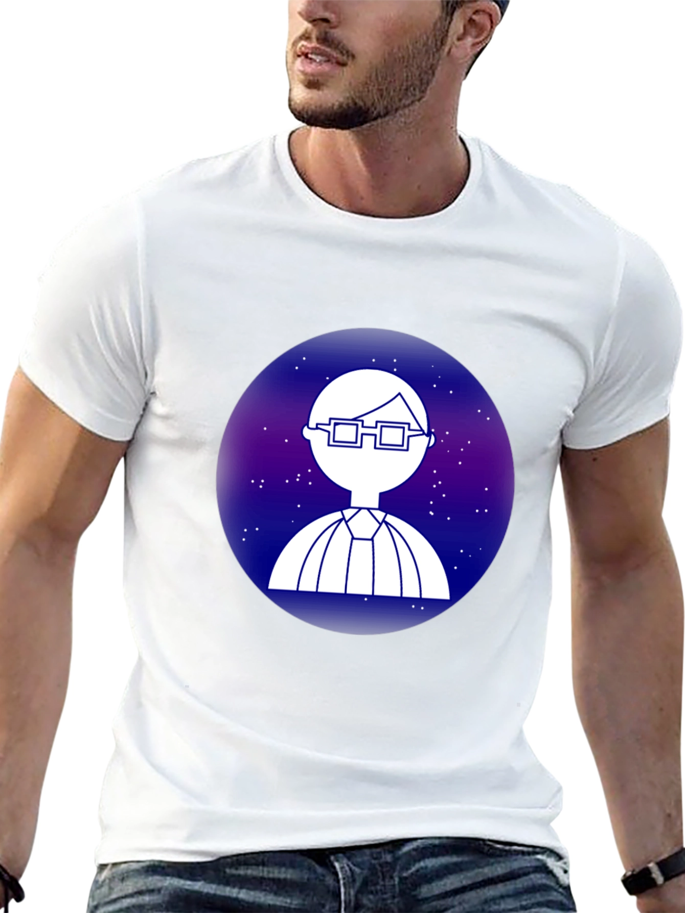 Nerdy Galaxy T-Shirt - Cool Space Geek Design