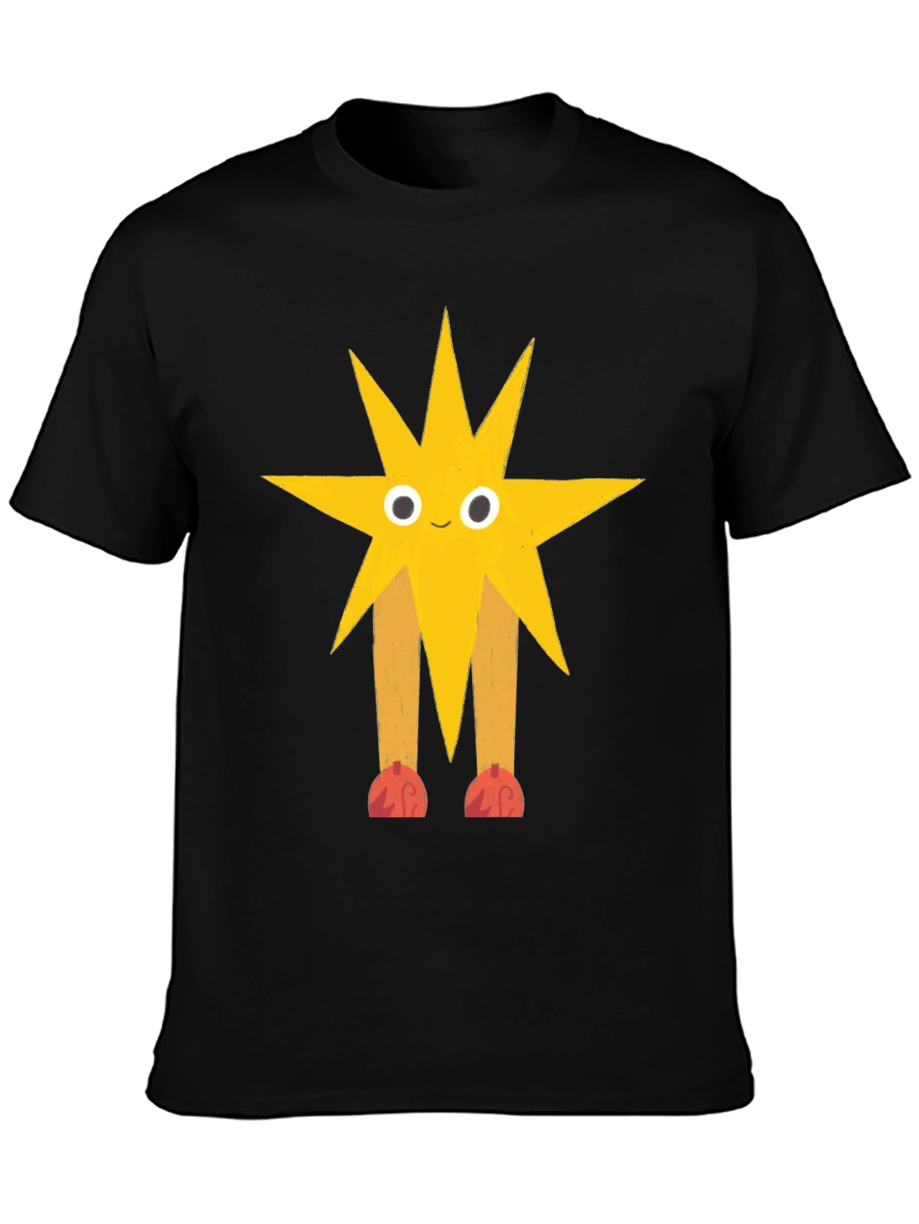 Star Character Graphic Black T-Shirt