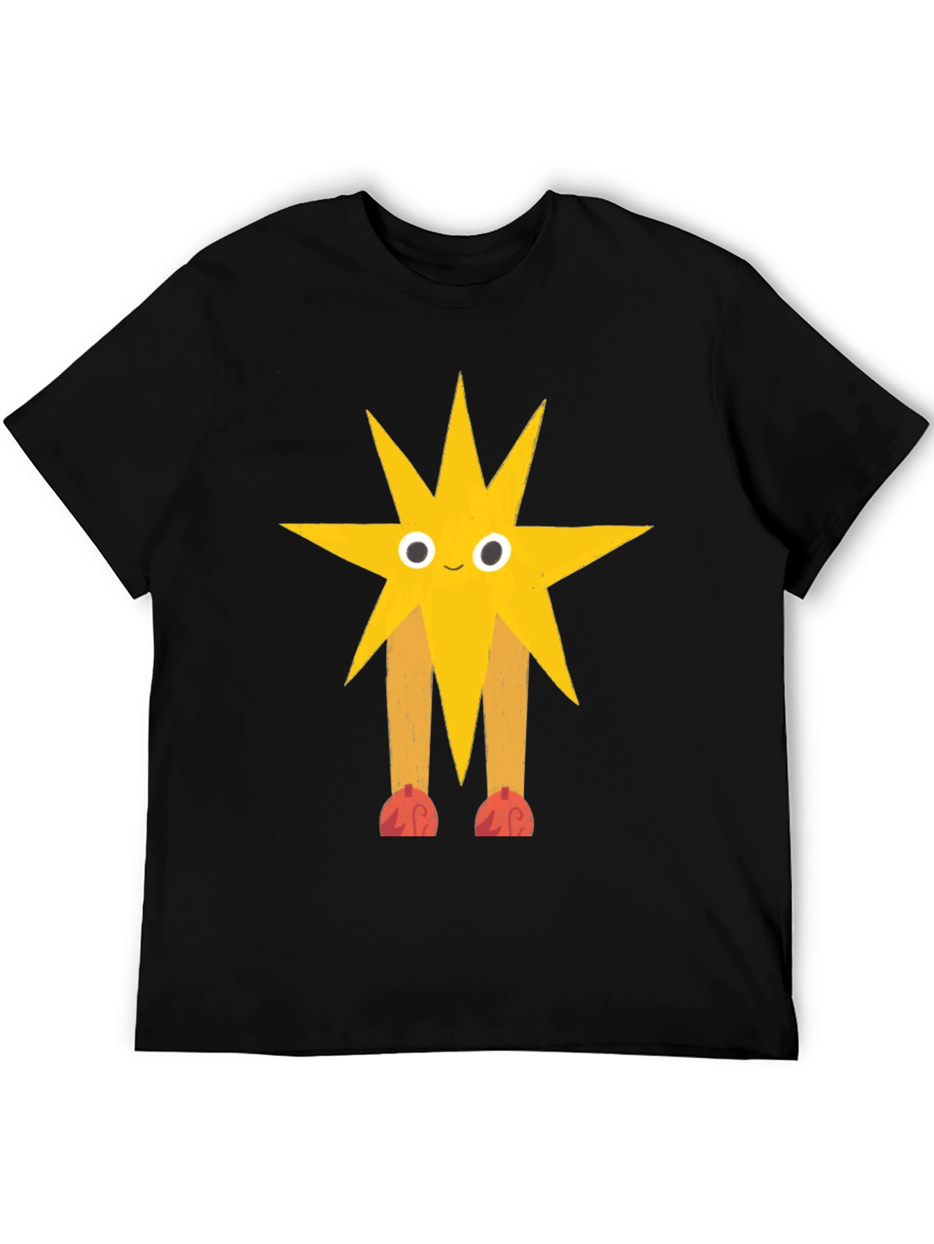 Star Character Graphic Black T-Shirt