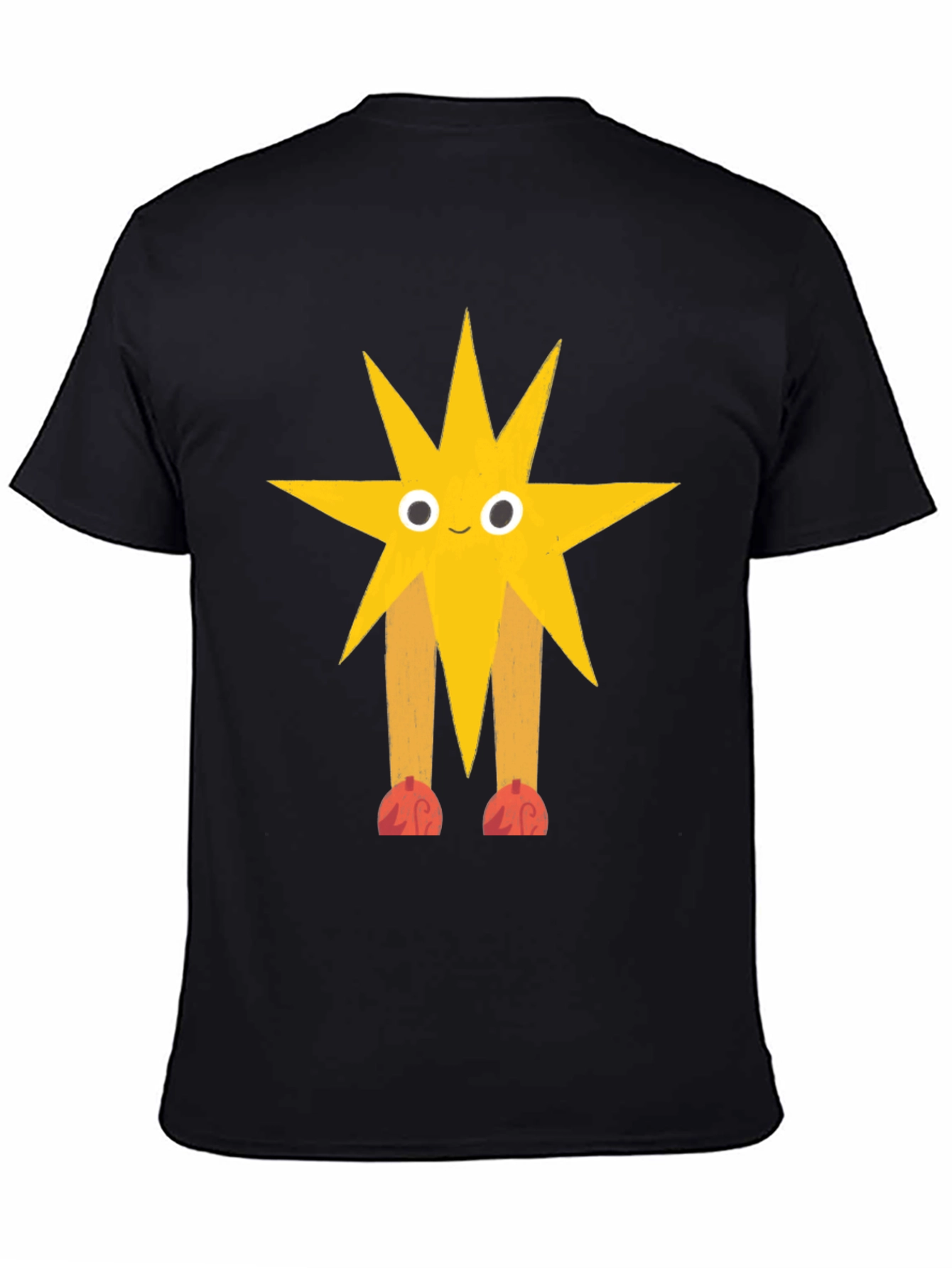 Star Character Graphic Black T-Shirt